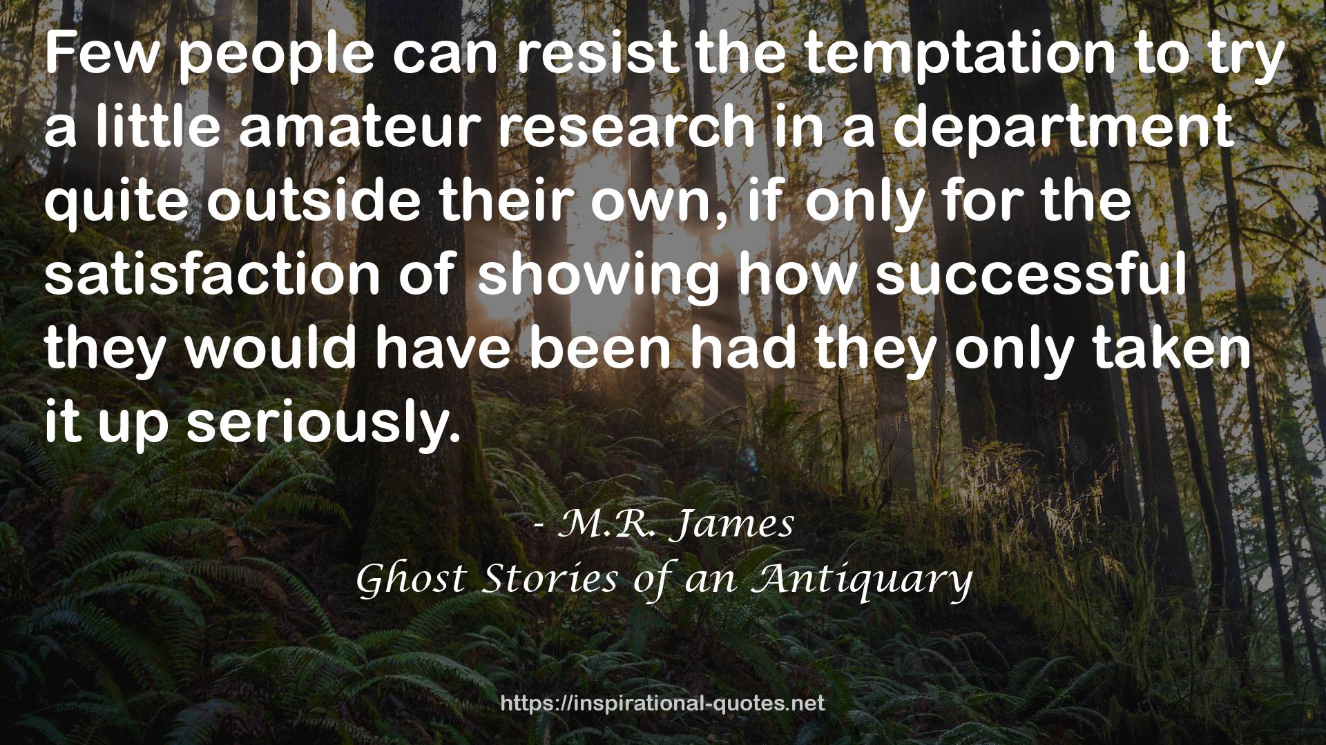 Ghost Stories of an Antiquary QUOTES