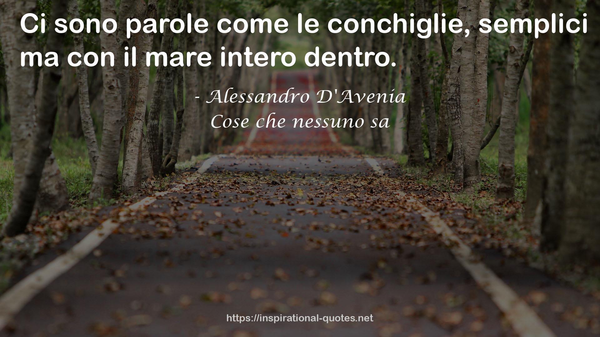 Cose che nessuno sa QUOTES