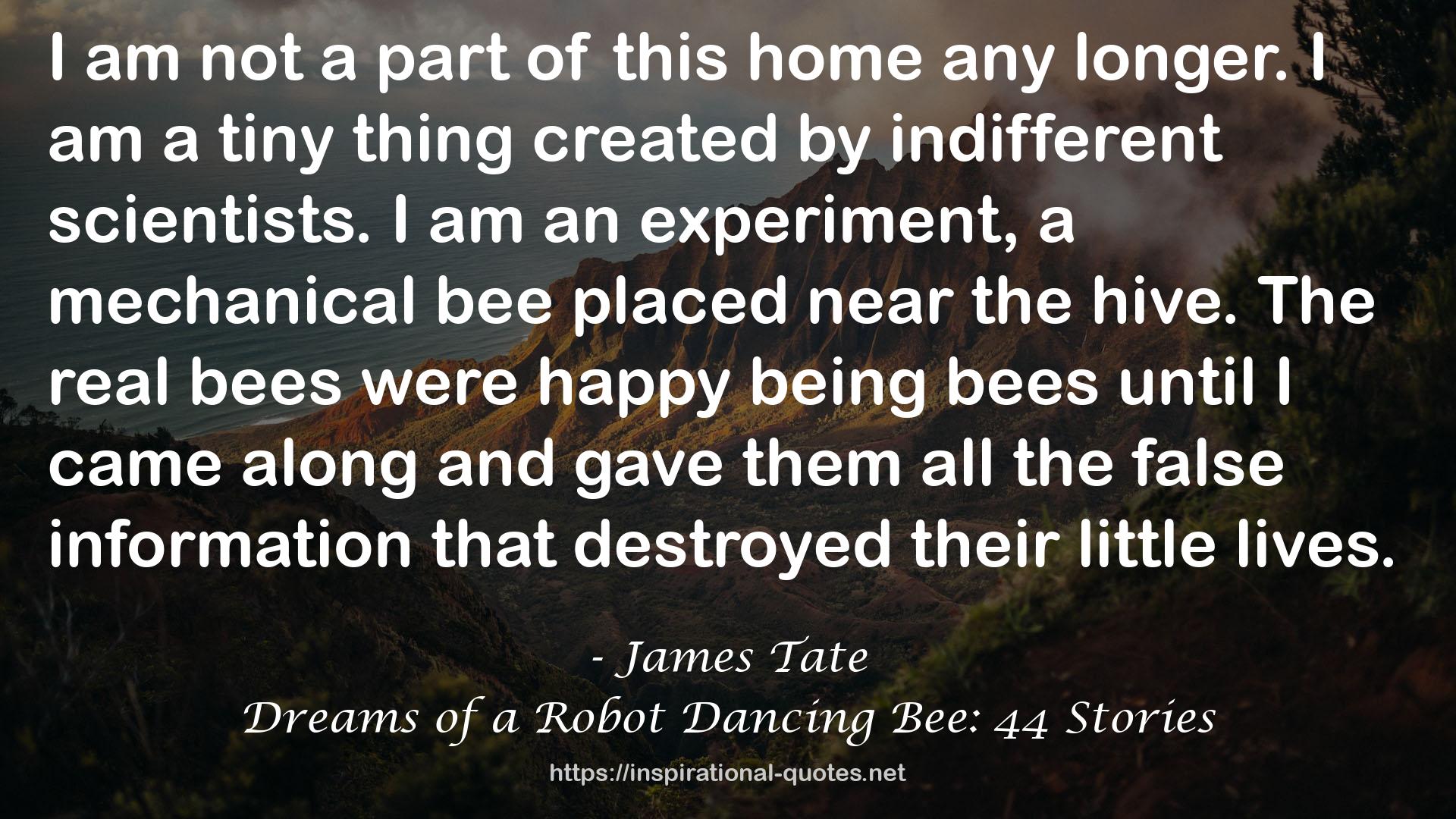 Dreams of a Robot Dancing Bee: 44 Stories QUOTES