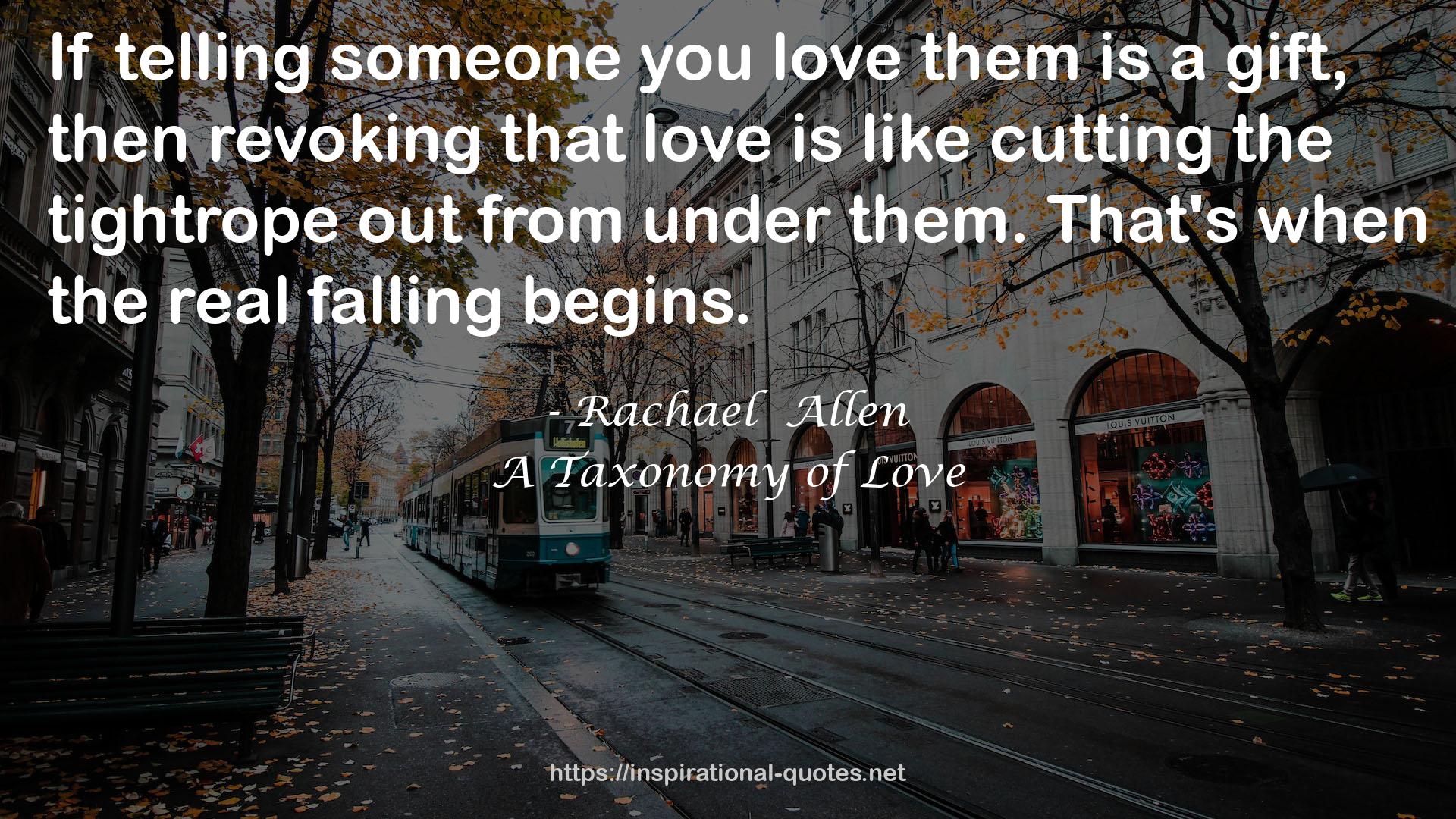 A Taxonomy of Love QUOTES