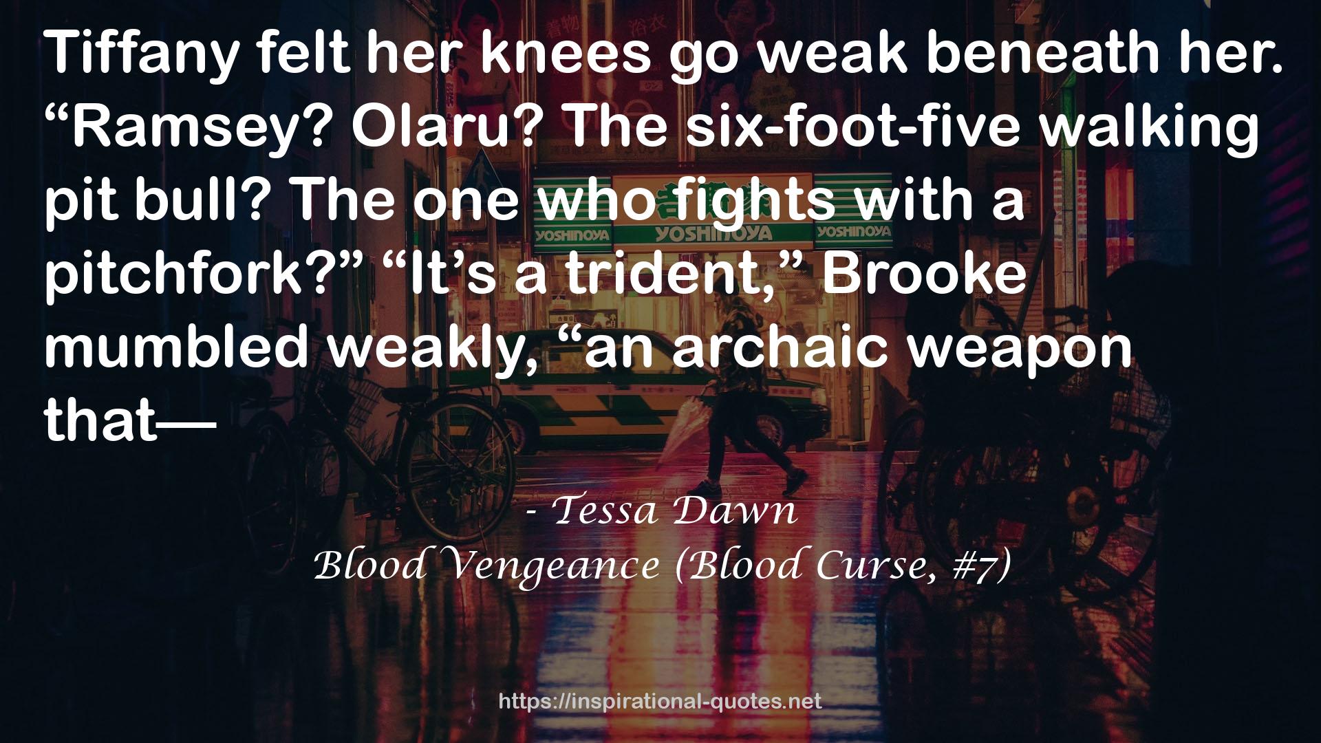 Blood Vengeance (Blood Curse, #7) QUOTES