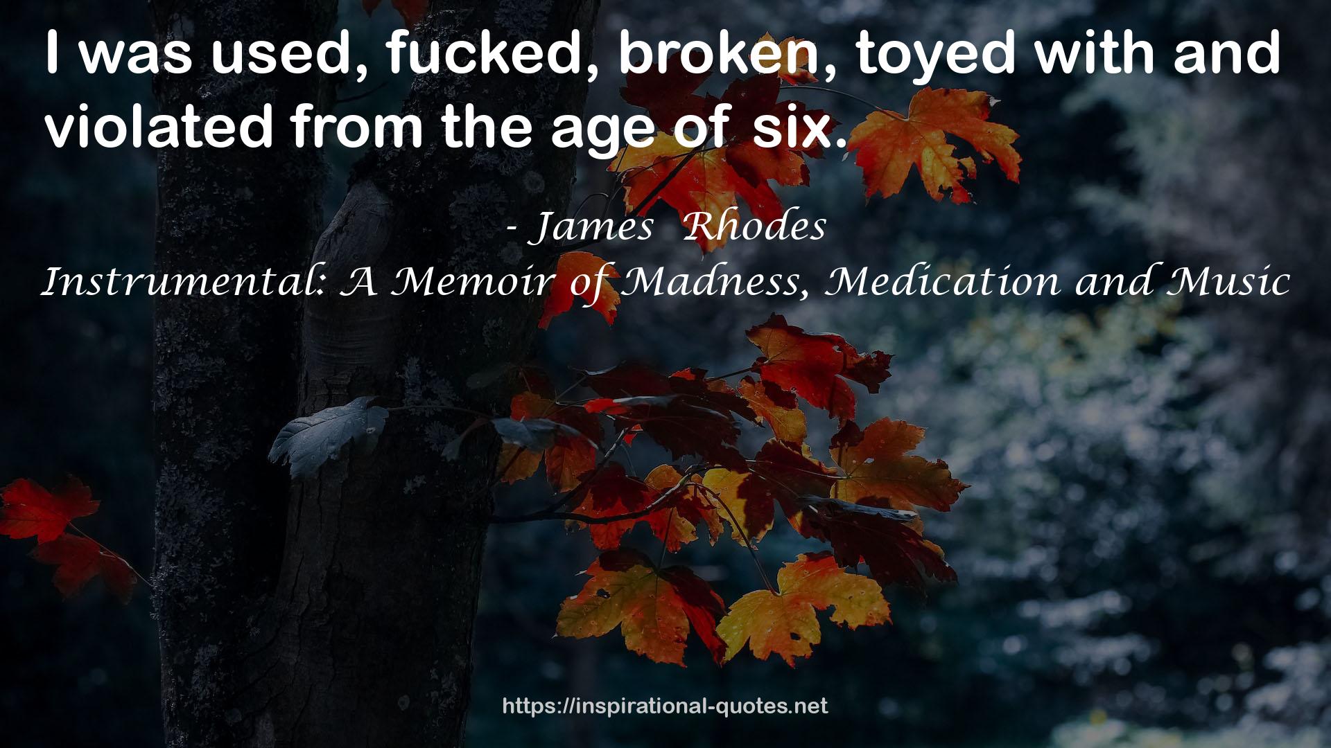 Instrumental: A Memoir of Madness, Medication and Music QUOTES
