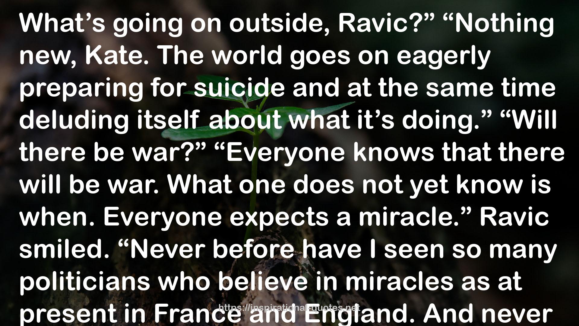 Ravic  QUOTES