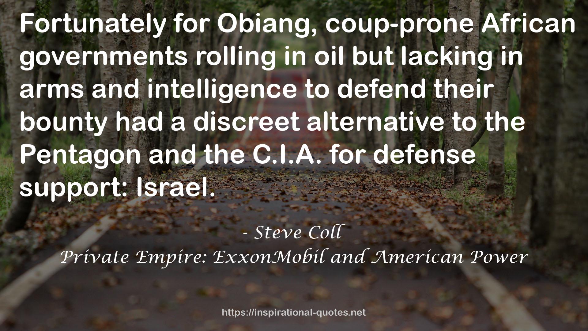 Private Empire: ExxonMobil and American Power QUOTES