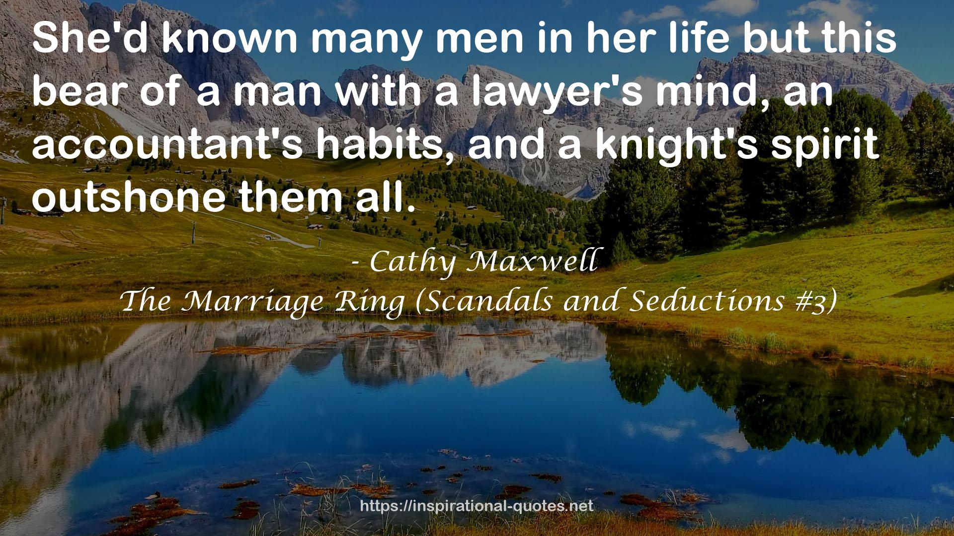 The Marriage Ring (Scandals and Seductions #3) QUOTES