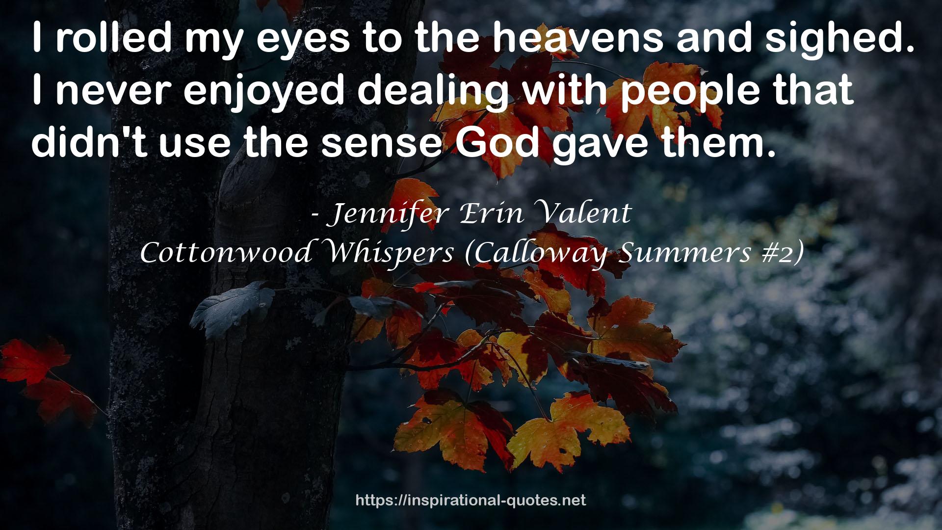 Cottonwood Whispers (Calloway Summers #2) QUOTES