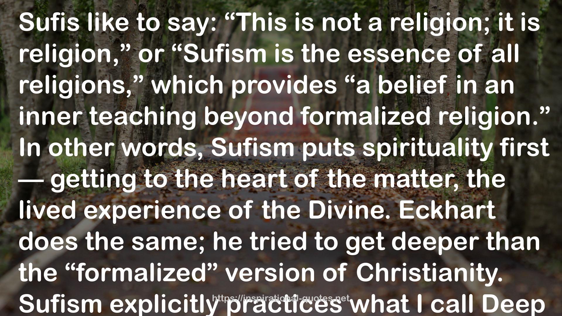 Meister Eckhart: A Mystic-Warrior for Our Times QUOTES