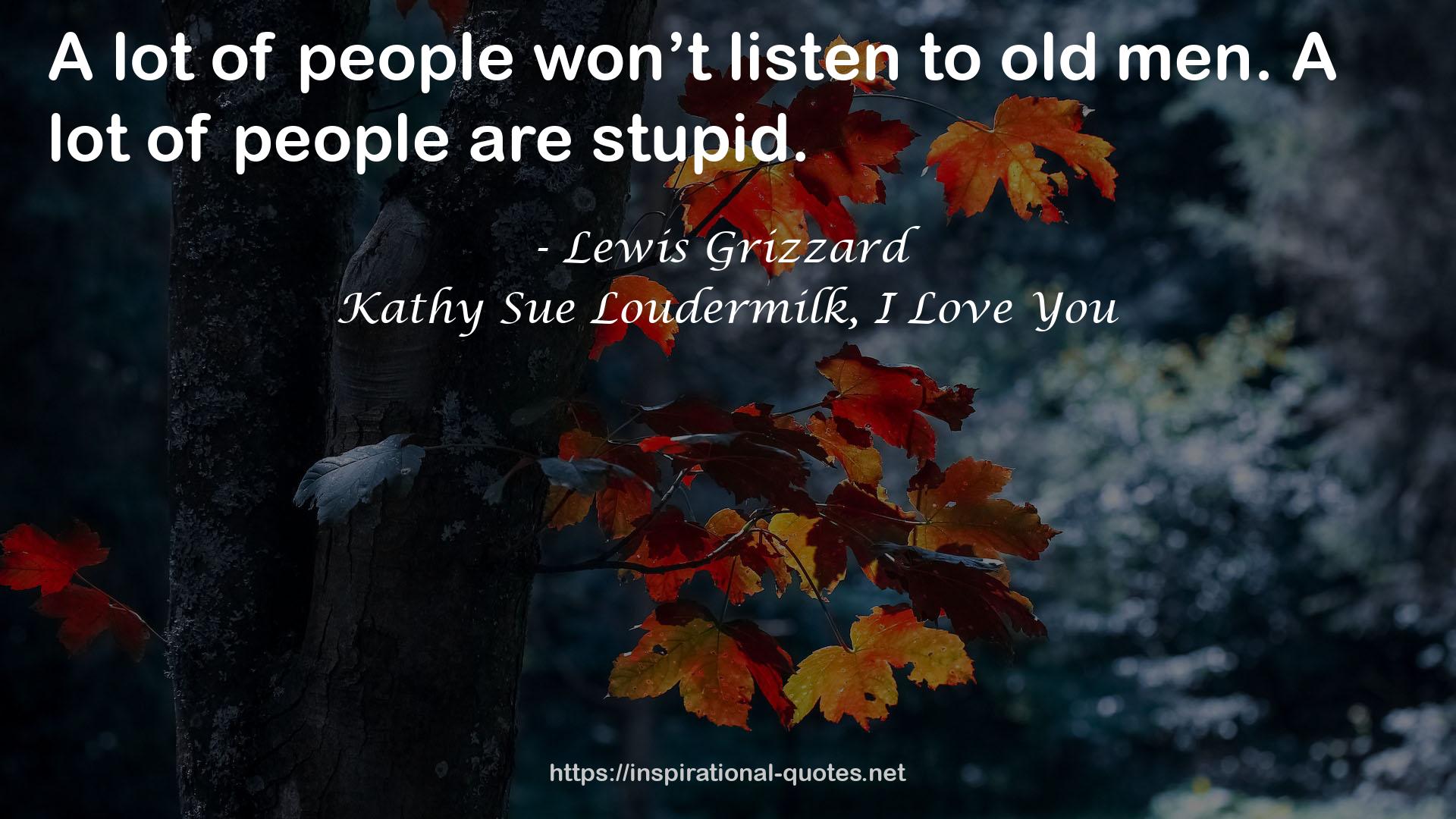 Kathy Sue Loudermilk, I Love You QUOTES