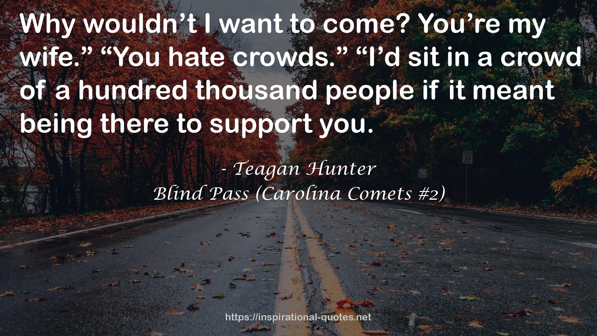 Blind Pass (Carolina Comets #2) QUOTES