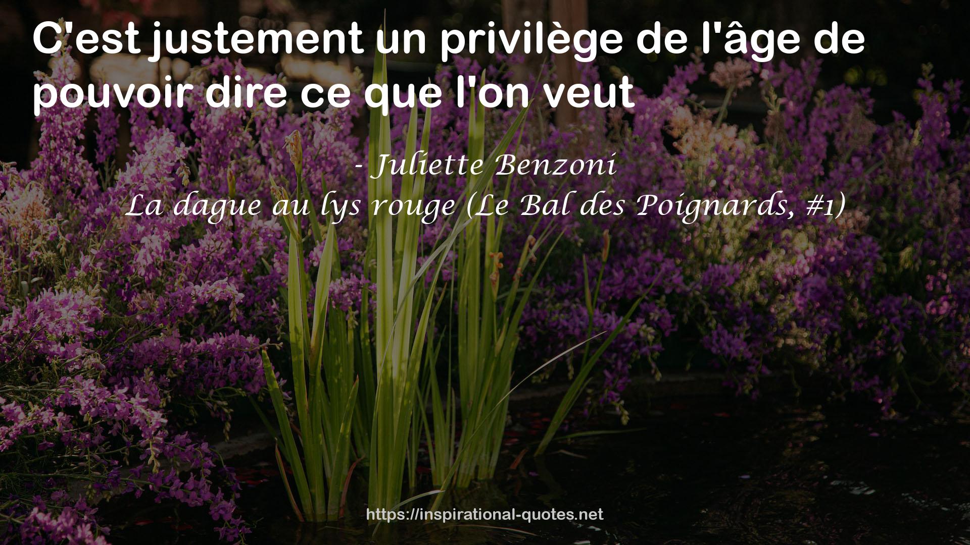 La dague au lys rouge (Le Bal des Poignards, #1) QUOTES