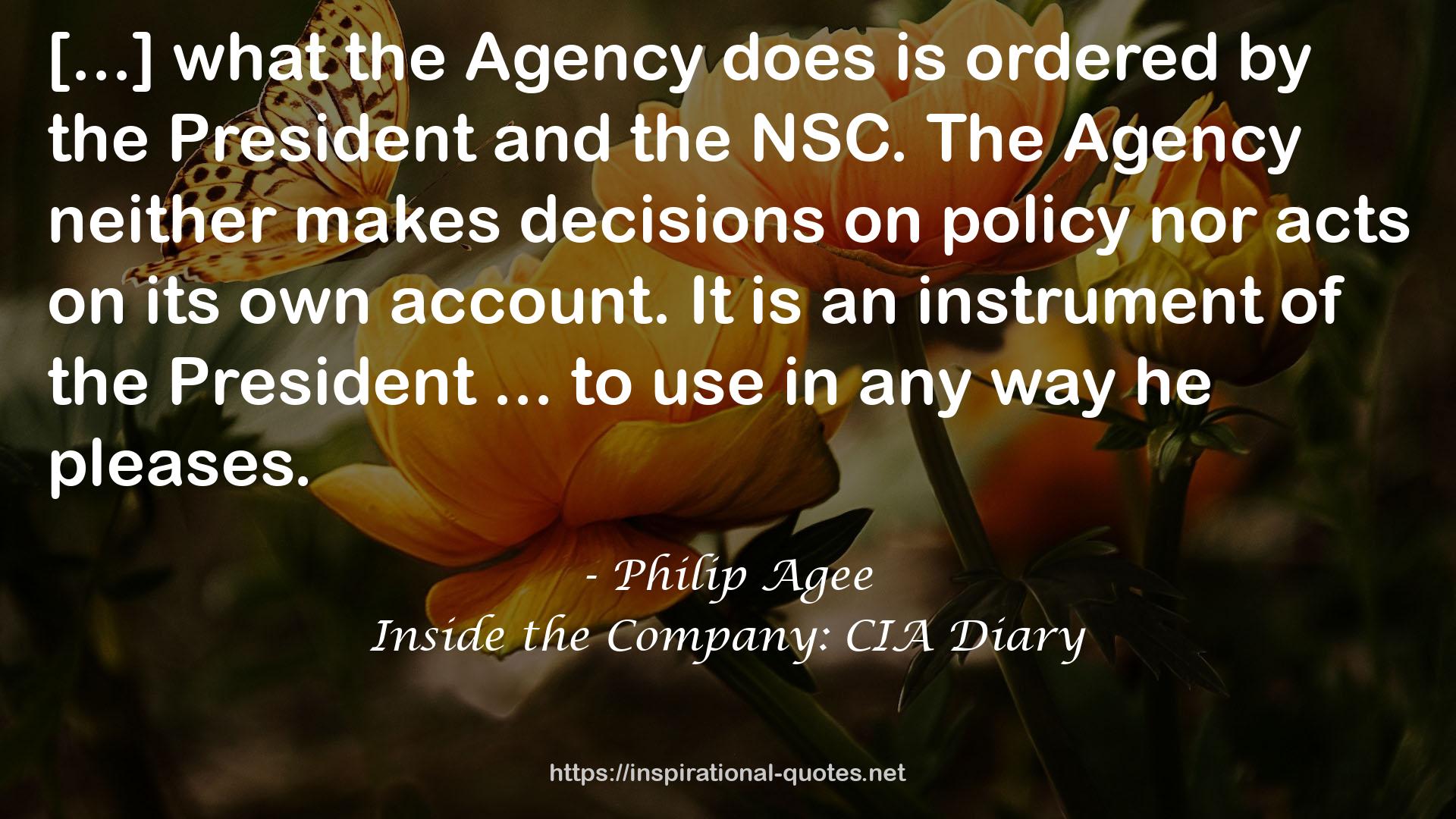 Philip Agee QUOTES