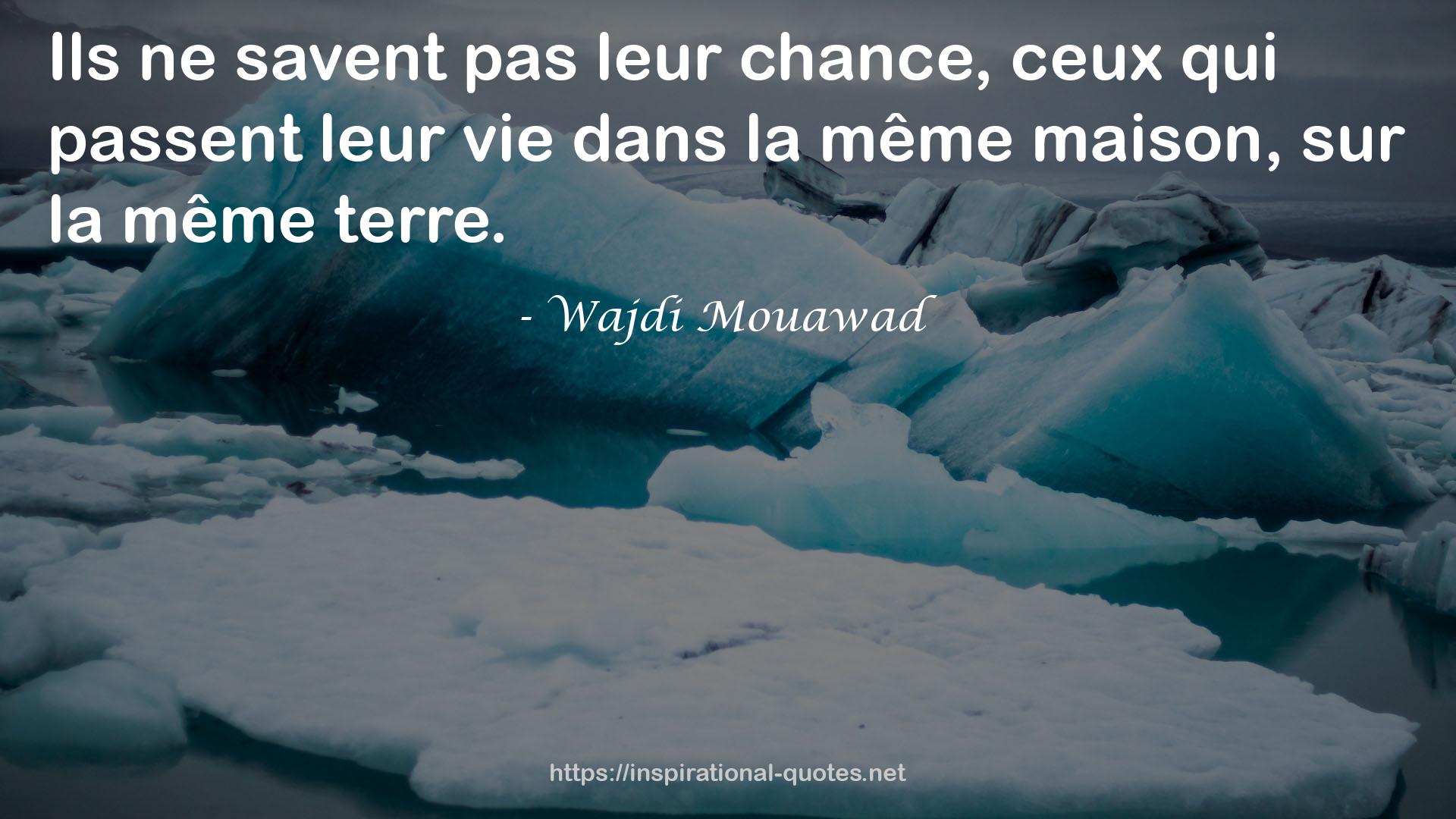 Wajdi Mouawad QUOTES