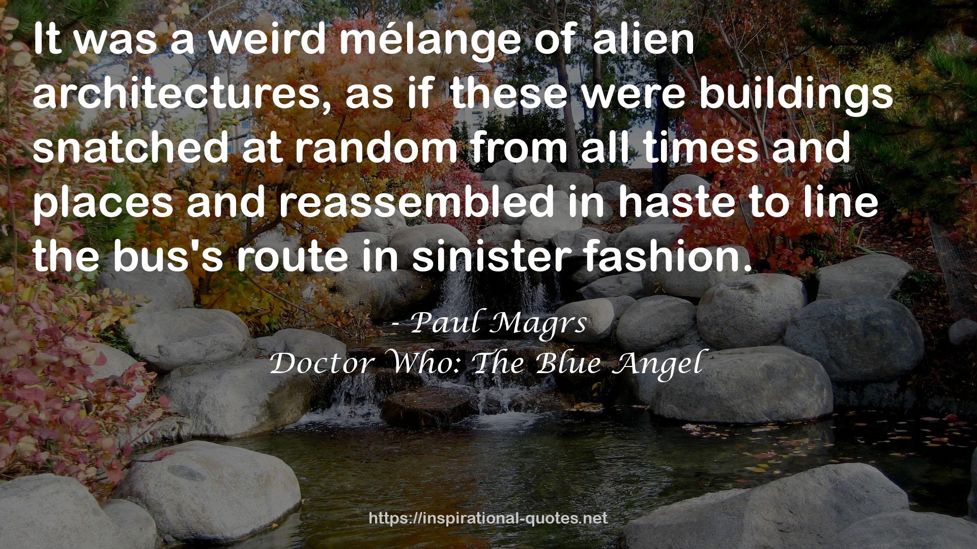 Doctor Who: The Blue Angel QUOTES