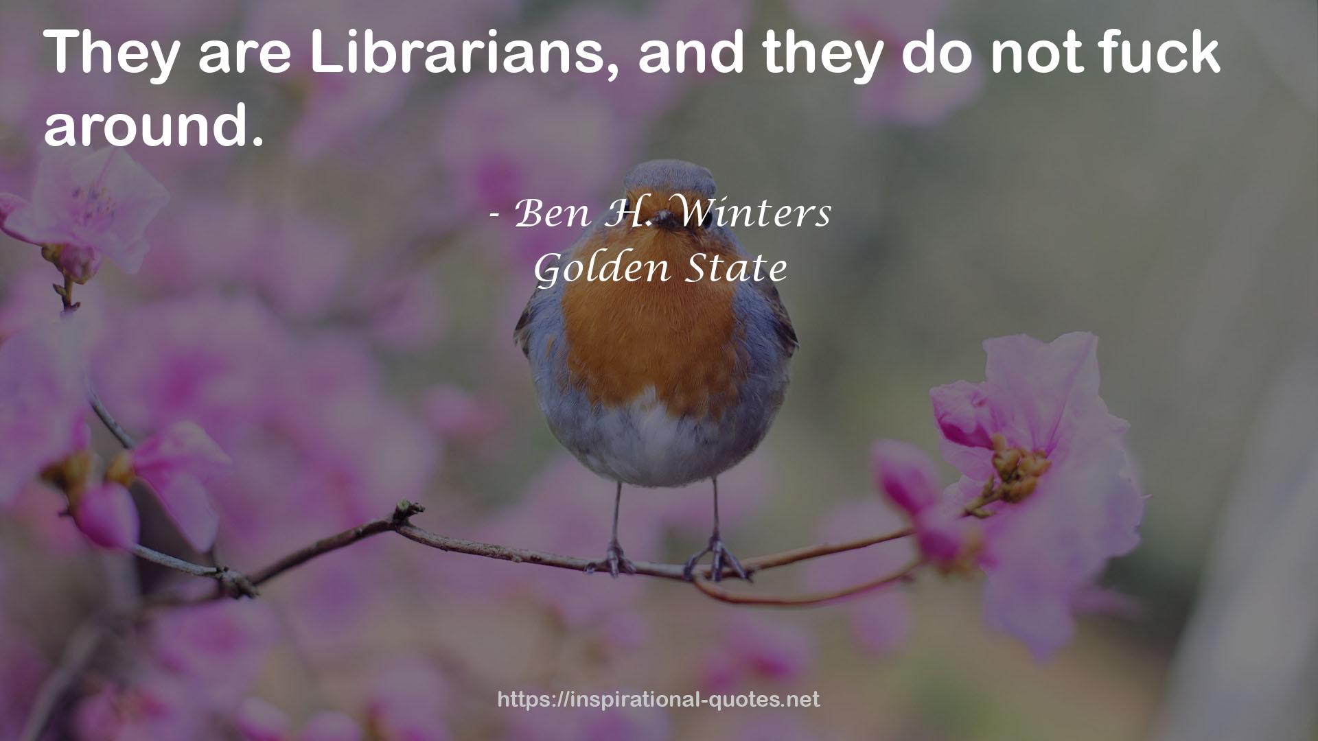 Ben H. Winters QUOTES