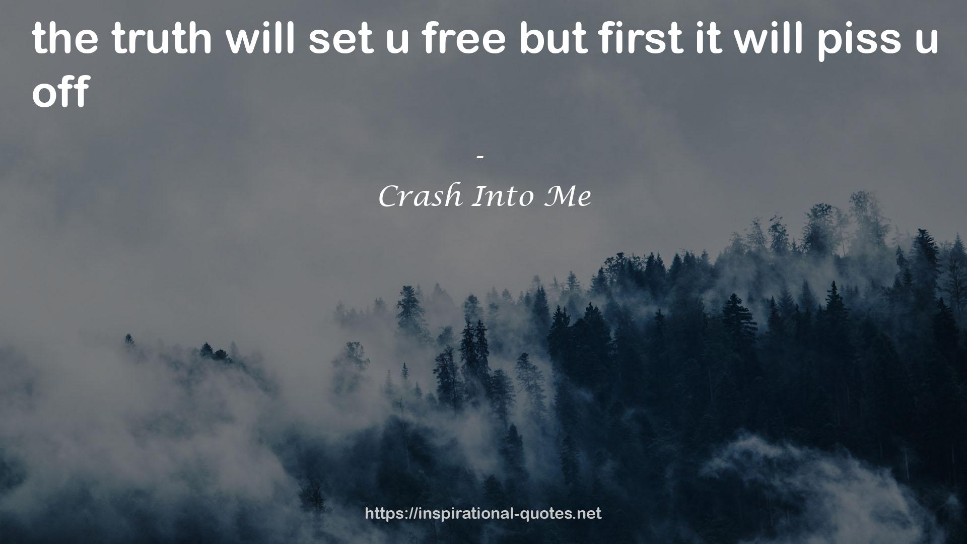 Crash Into Me QUOTES