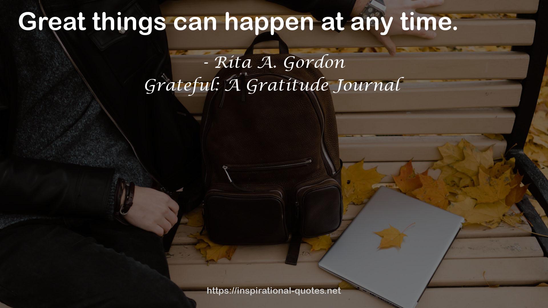 Grateful: A Gratitude Journal QUOTES