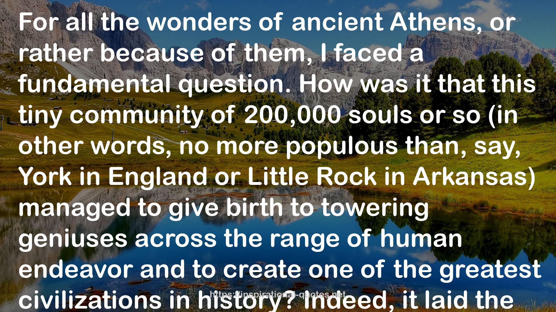 The Rise of Athens: The Story of the World's Greatest Civilization QUOTES