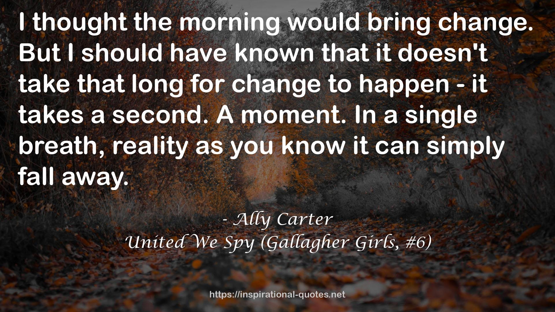 United We Spy (Gallagher Girls, #6) QUOTES