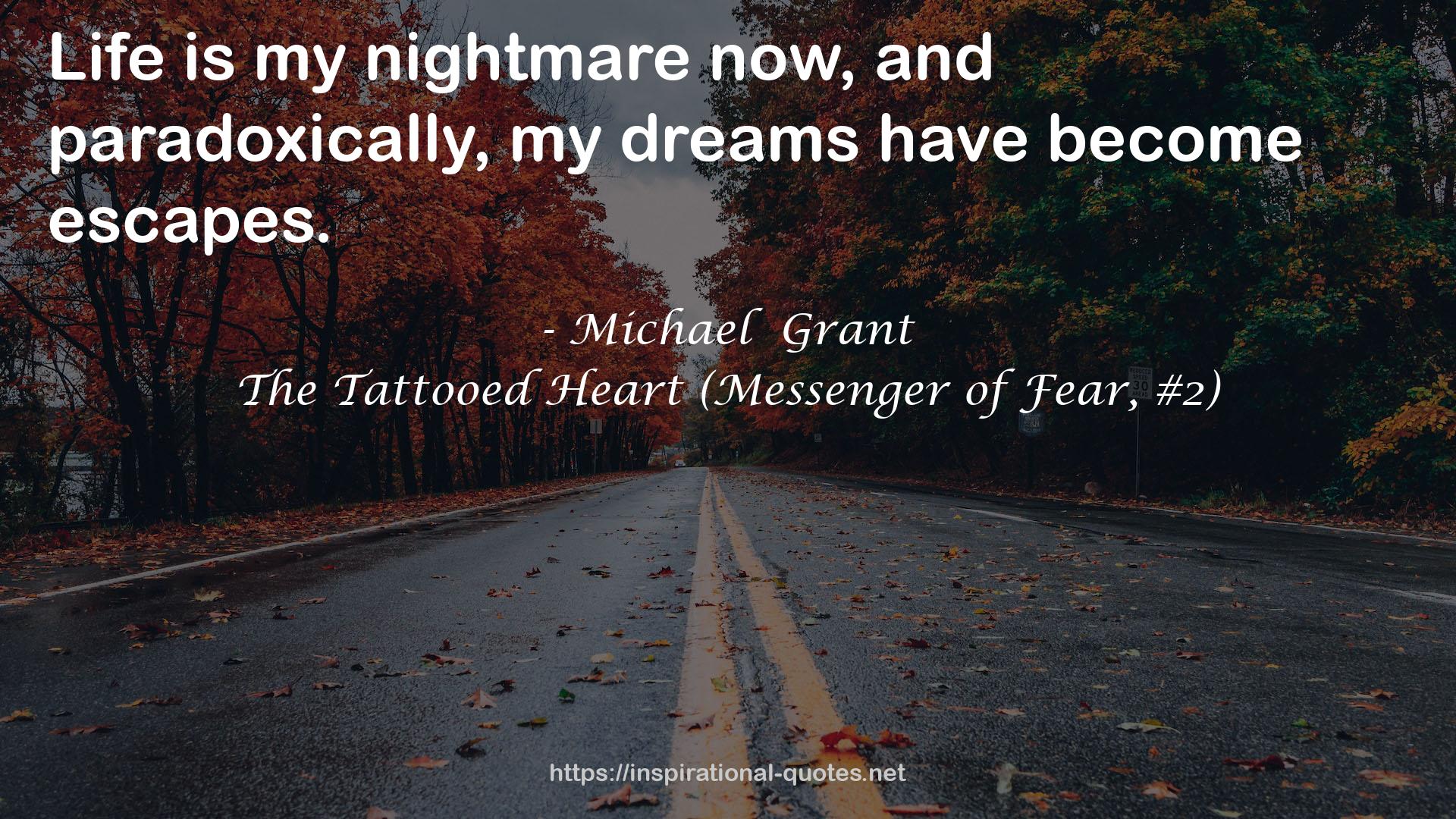 The Tattooed Heart (Messenger of Fear, #2) QUOTES
