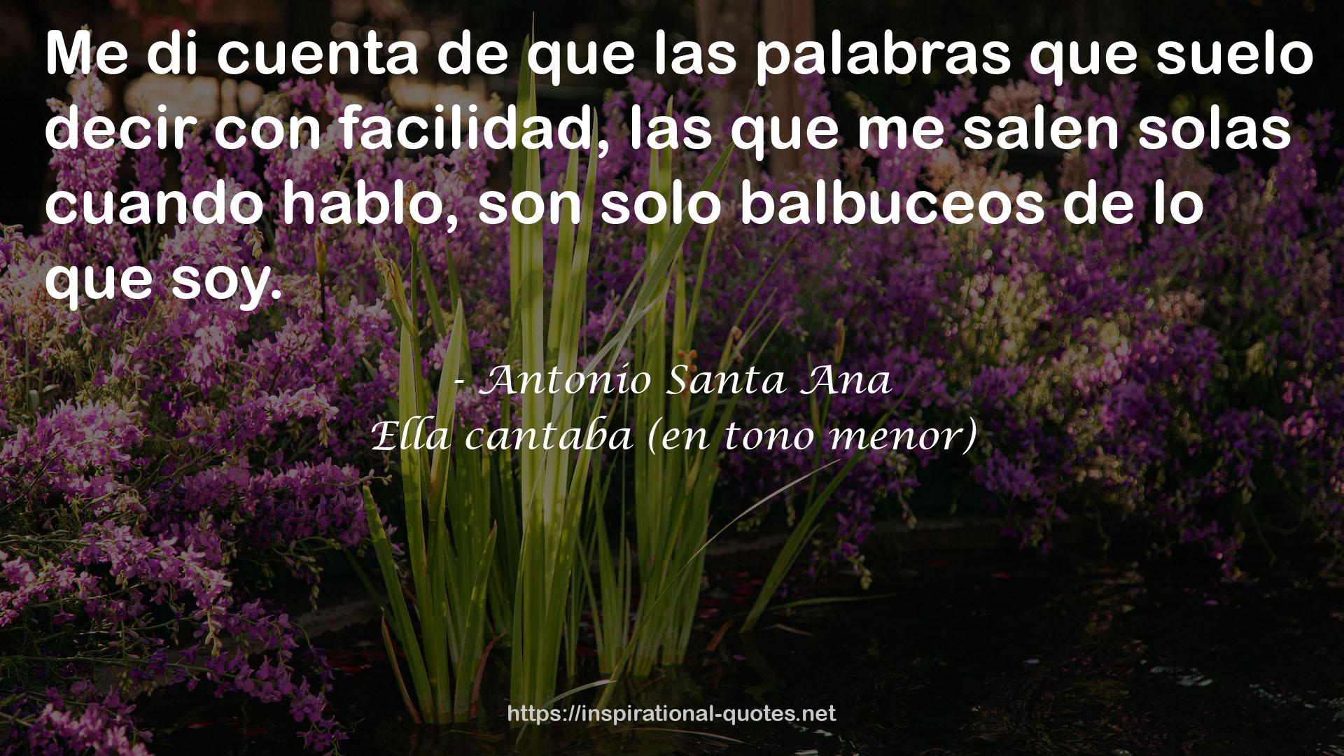 Ella cantaba (en tono menor) QUOTES