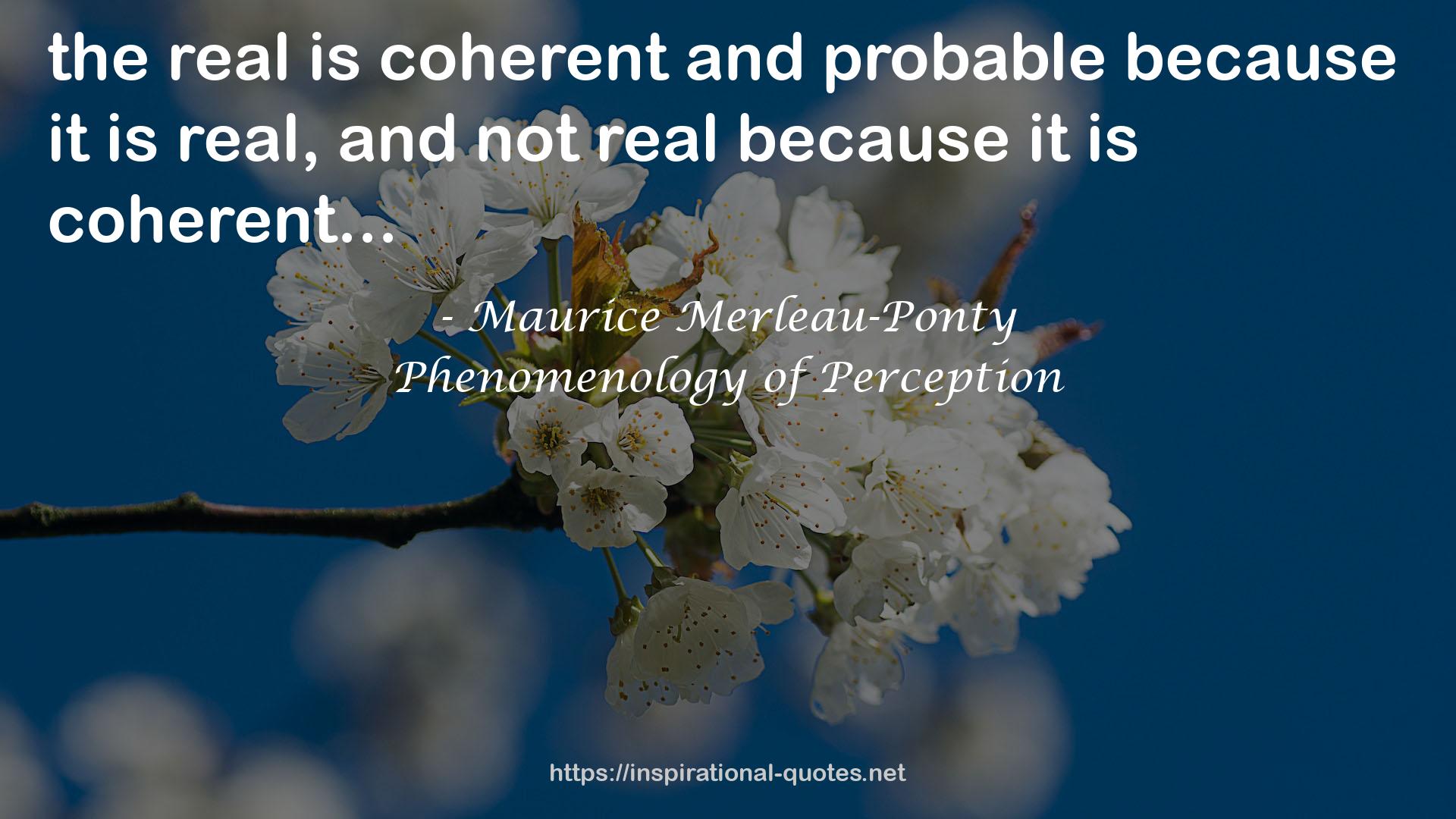 Maurice Merleau-Ponty QUOTES