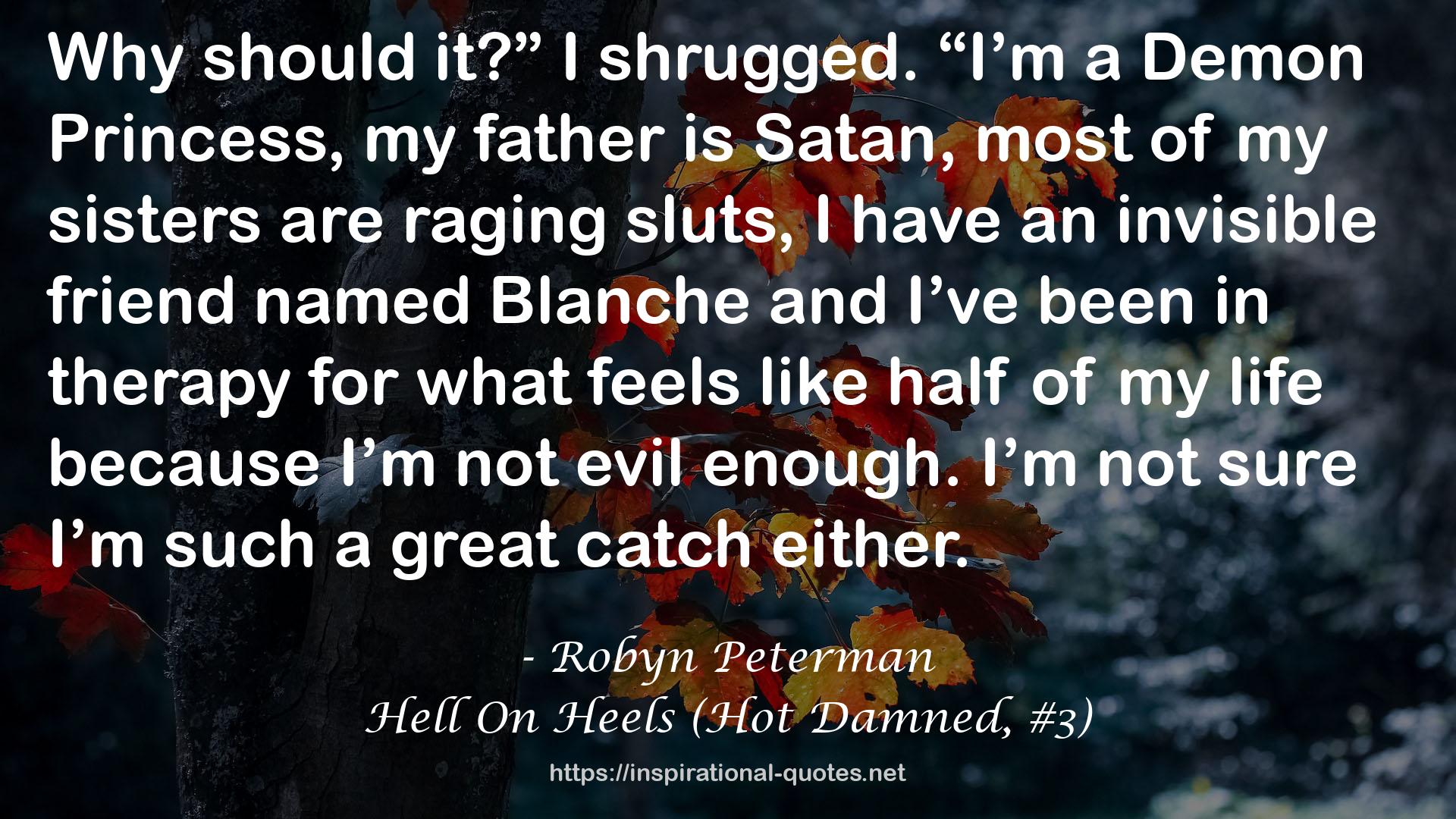 Hell On Heels (Hot Damned, #3) QUOTES