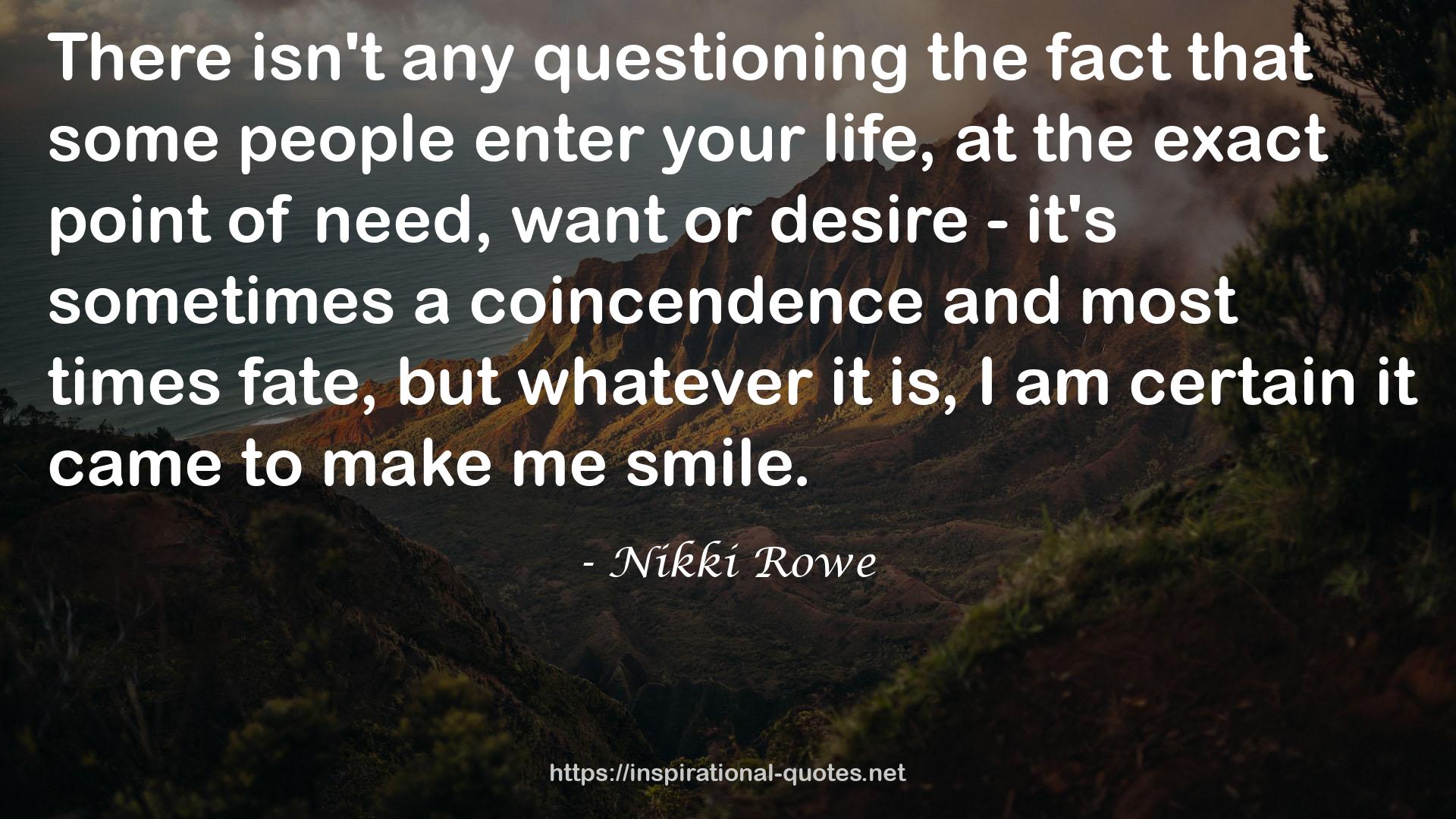 Nikki Rowe QUOTES