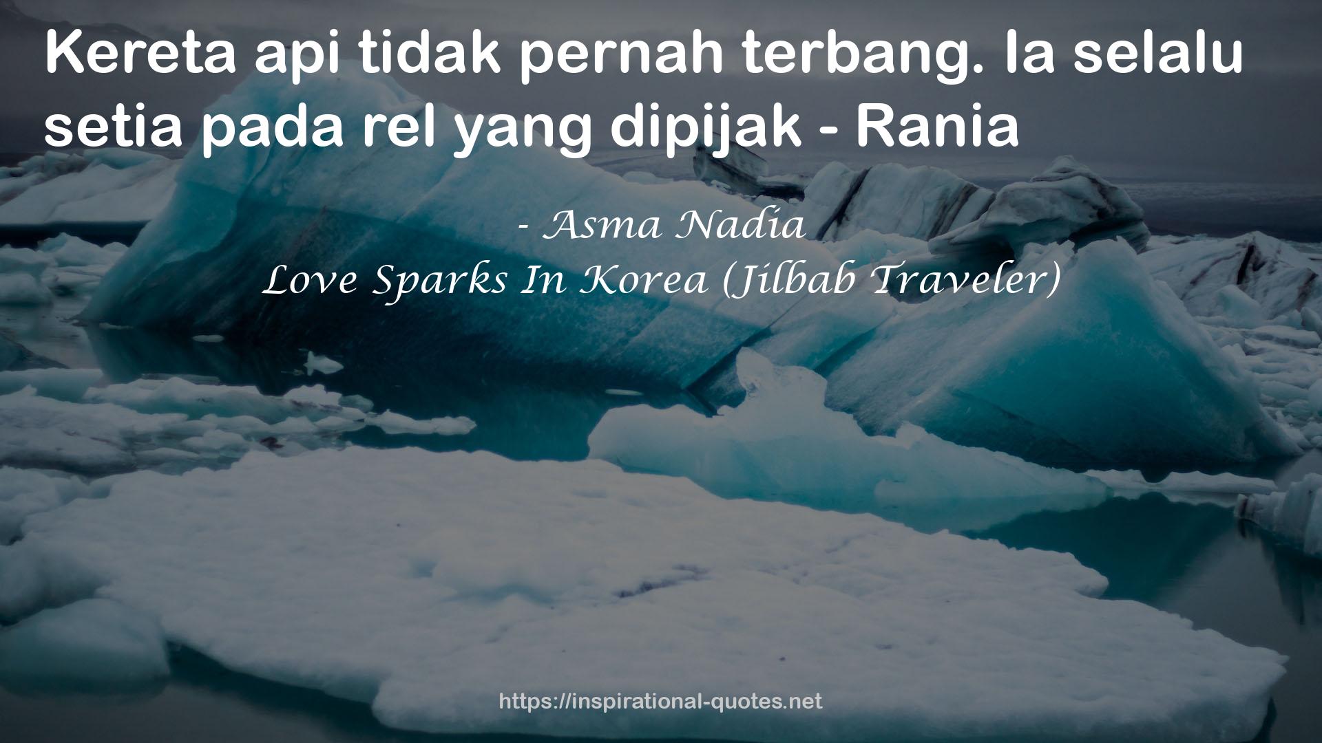 Love Sparks In Korea (Jilbab Traveler) QUOTES