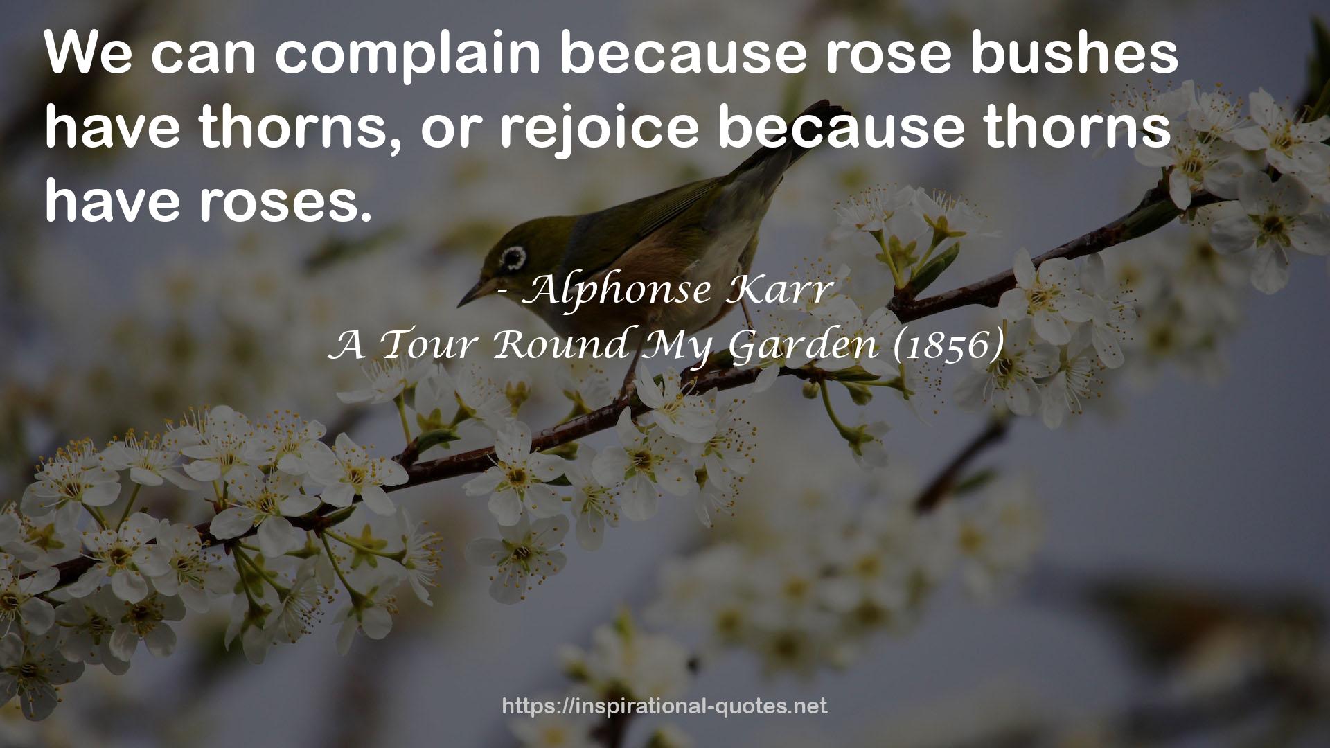 A Tour Round My Garden (1856) QUOTES