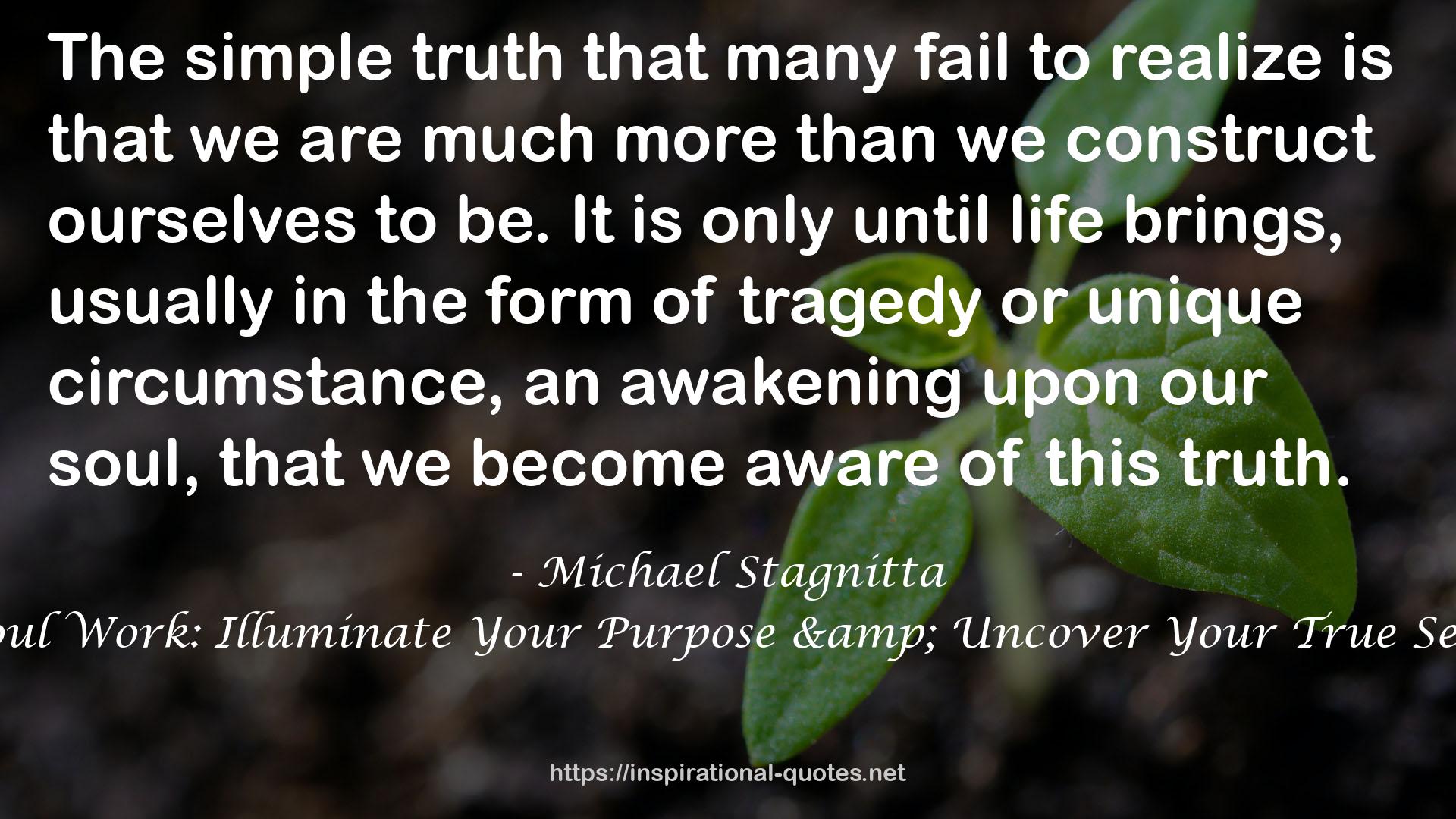 Soul Work: Illuminate Your Purpose & Uncover Your True Self QUOTES