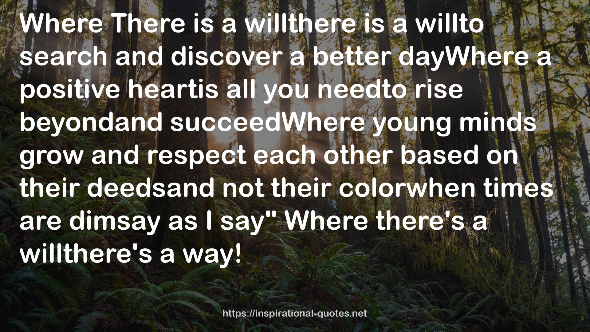 willthere  QUOTES