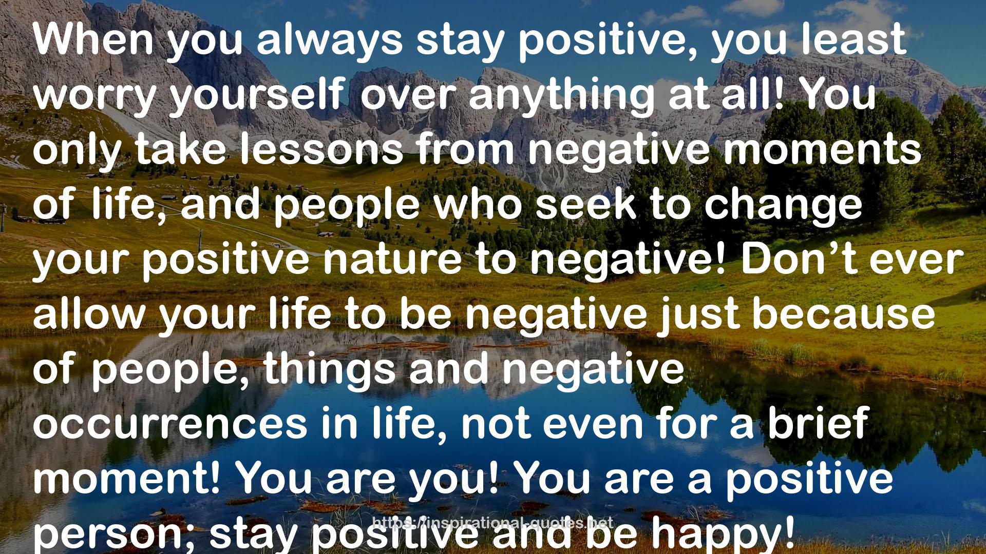 negative occurrences  QUOTES