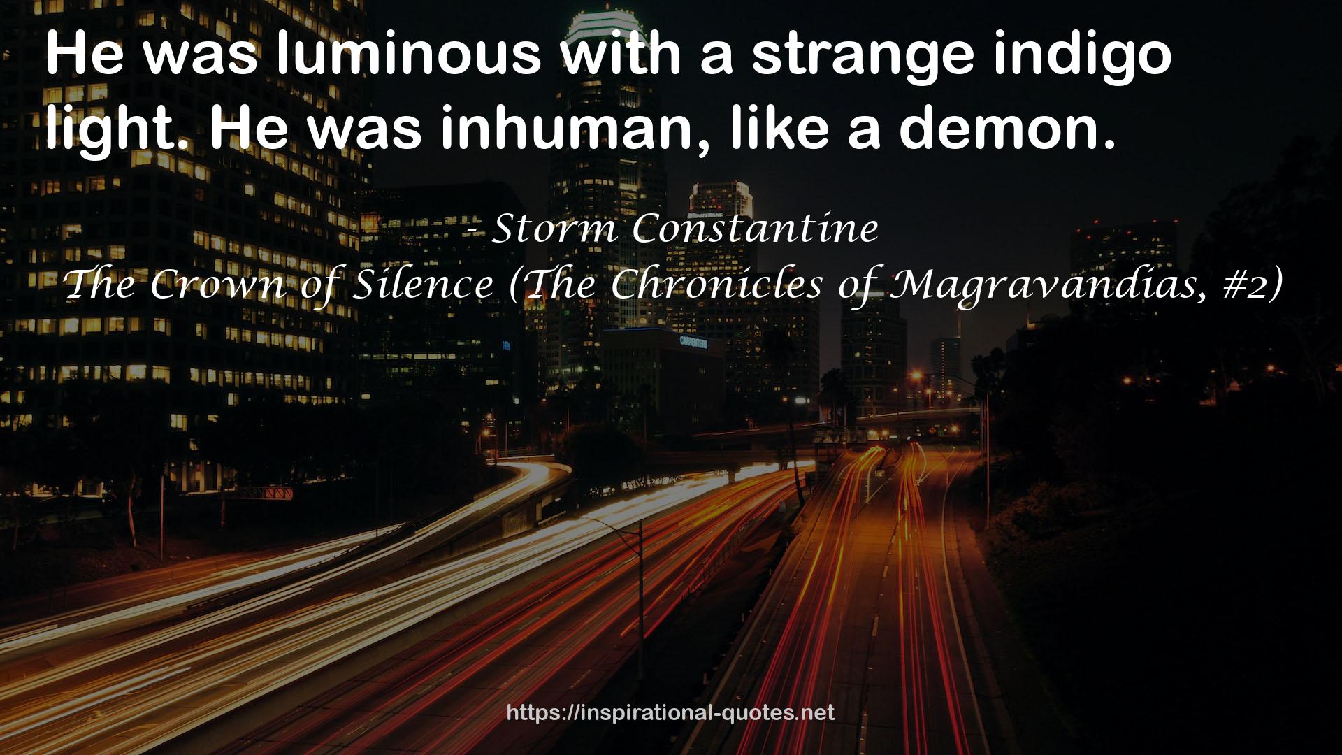 The Crown of Silence (The Chronicles of Magravandias, #2) QUOTES