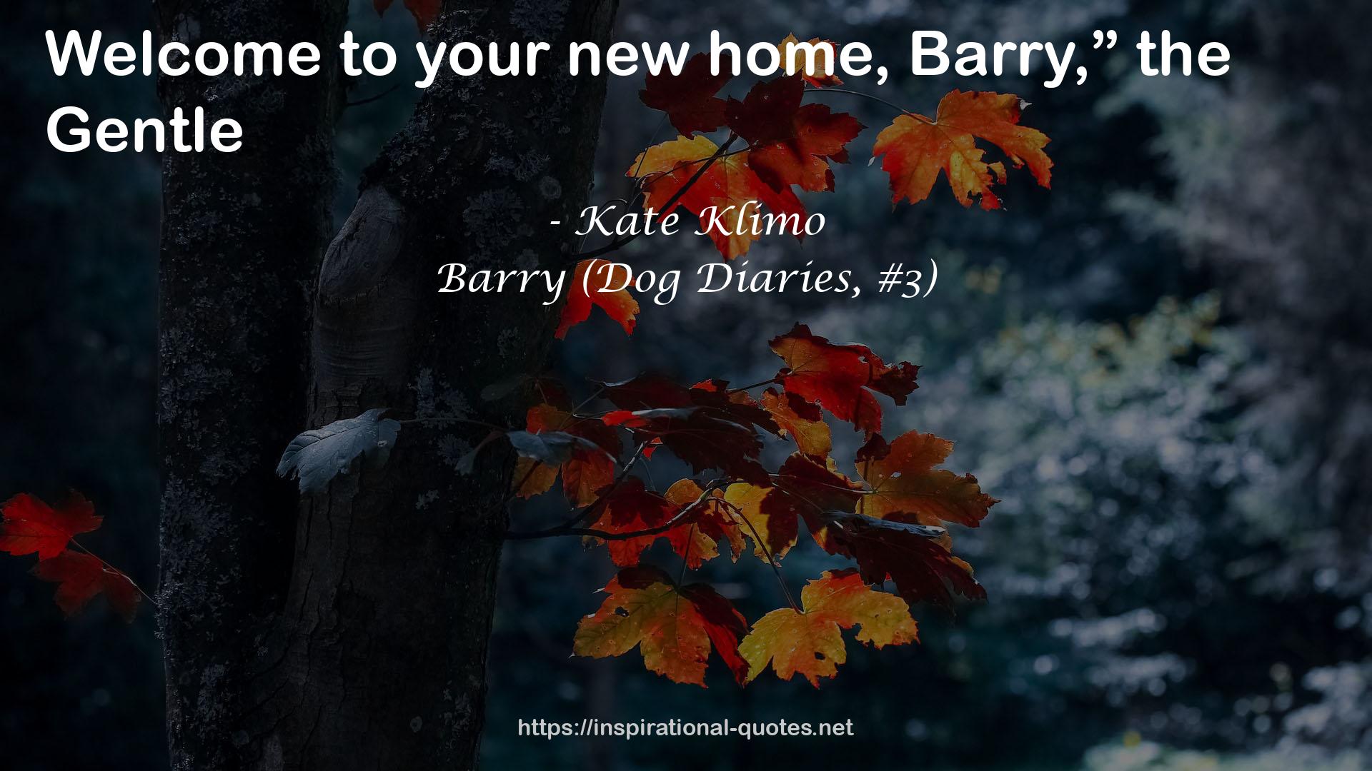 Barry (Dog Diaries, #3) QUOTES