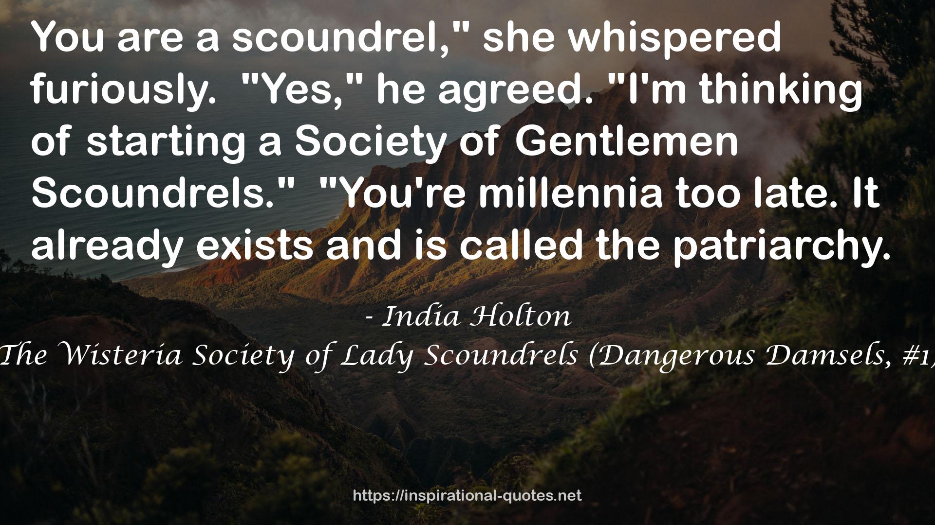 The Wisteria Society of Lady Scoundrels (Dangerous Damsels, #1) QUOTES