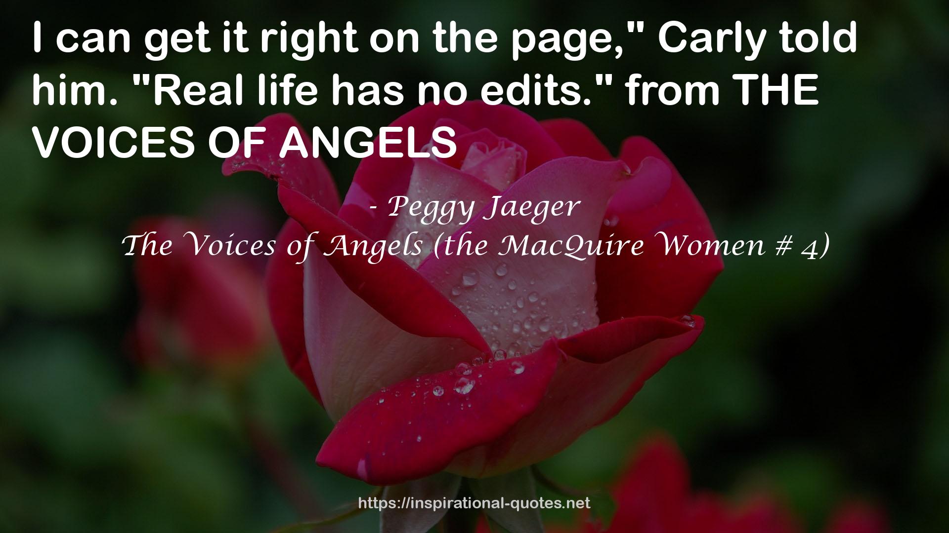 The Voices of Angels (the MacQuire Women # 4) QUOTES