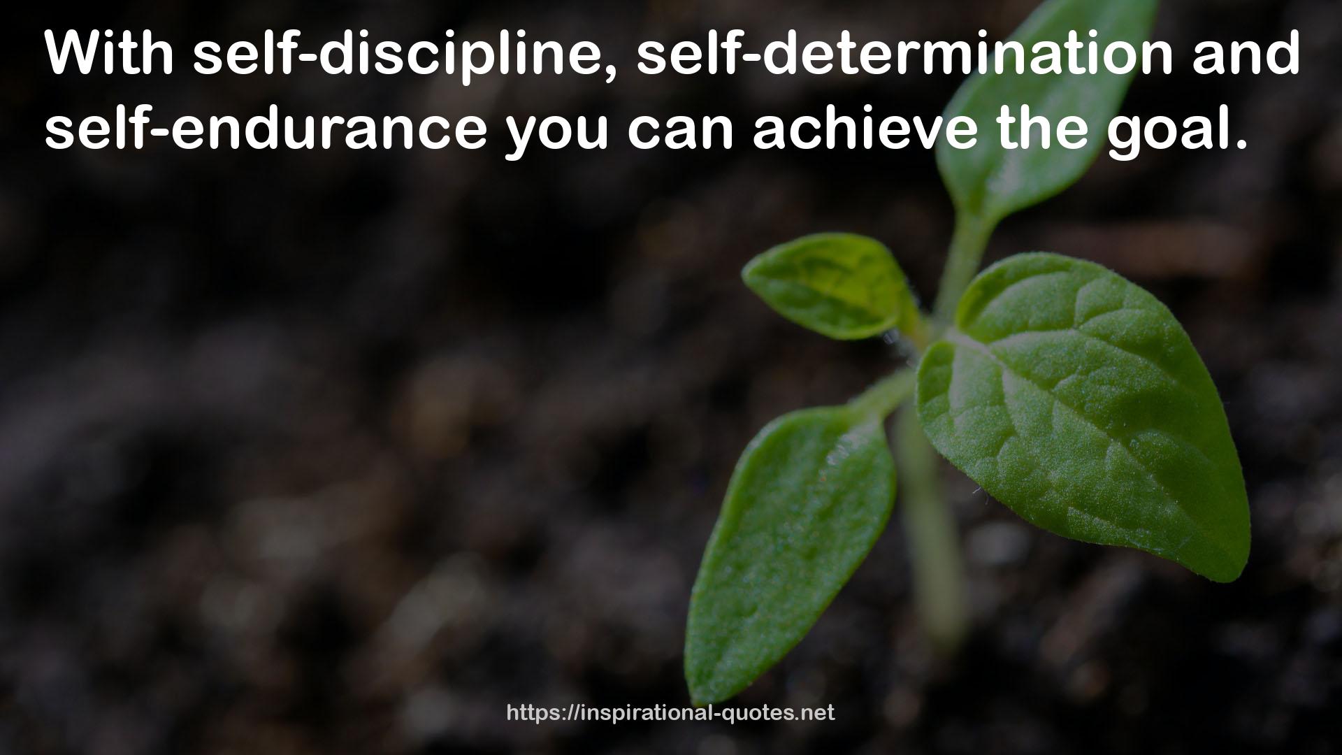 self-endurance  QUOTES