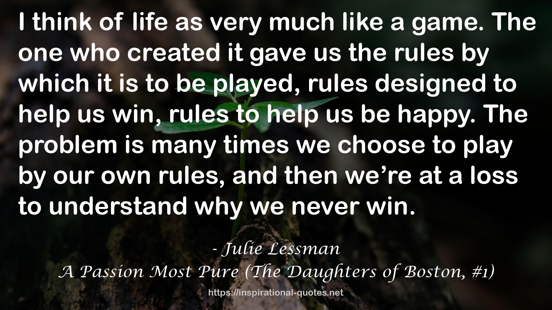 A Passion Most Pure (The Daughters of Boston, #1) QUOTES