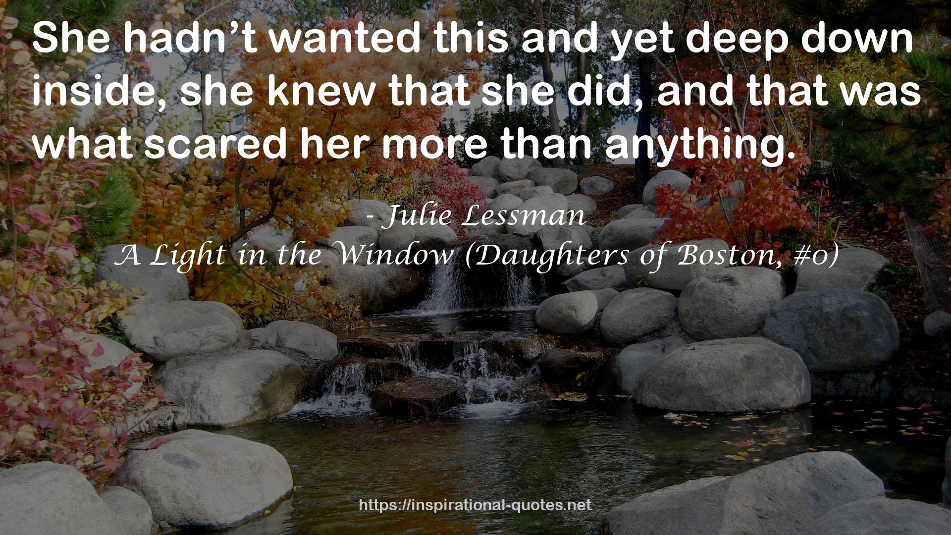 A Light in the Window (Daughters of Boston, #0) QUOTES