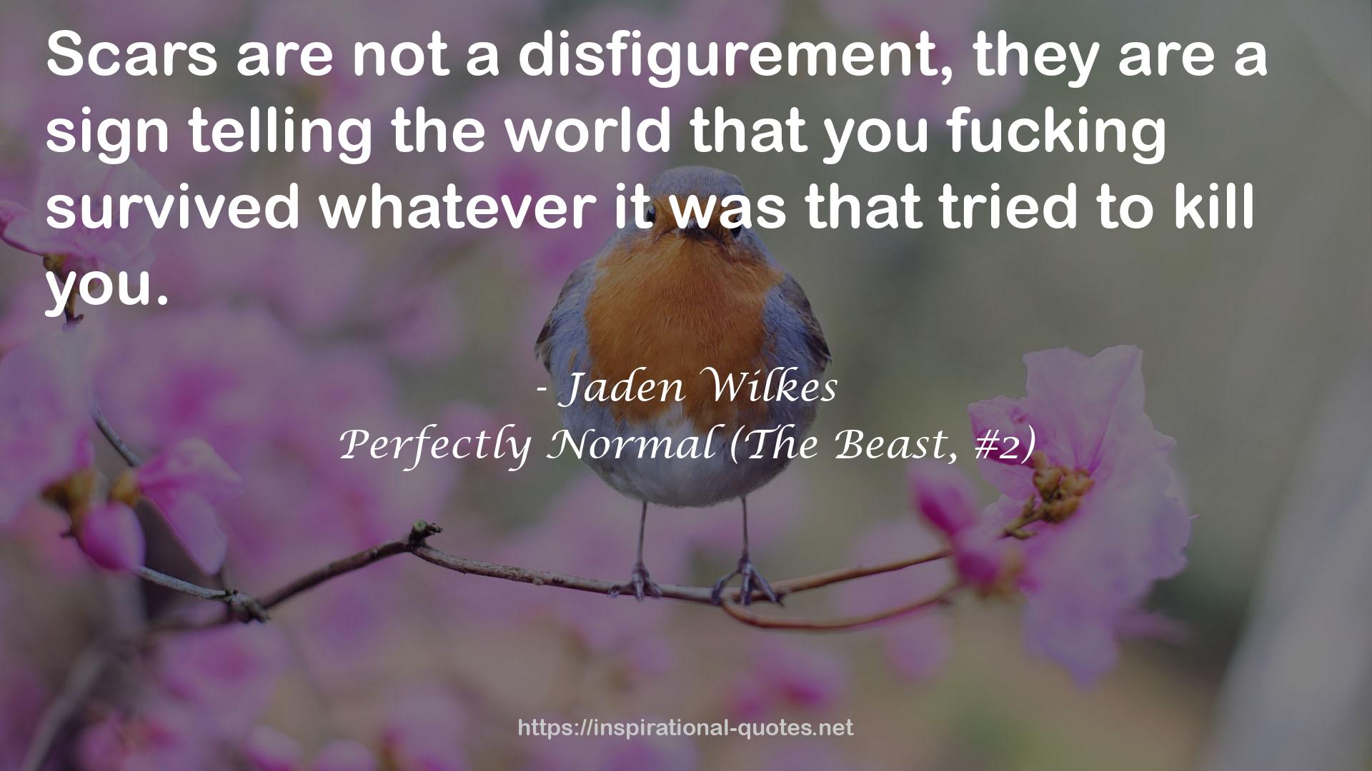 Perfectly Normal (The Beast, #2) QUOTES