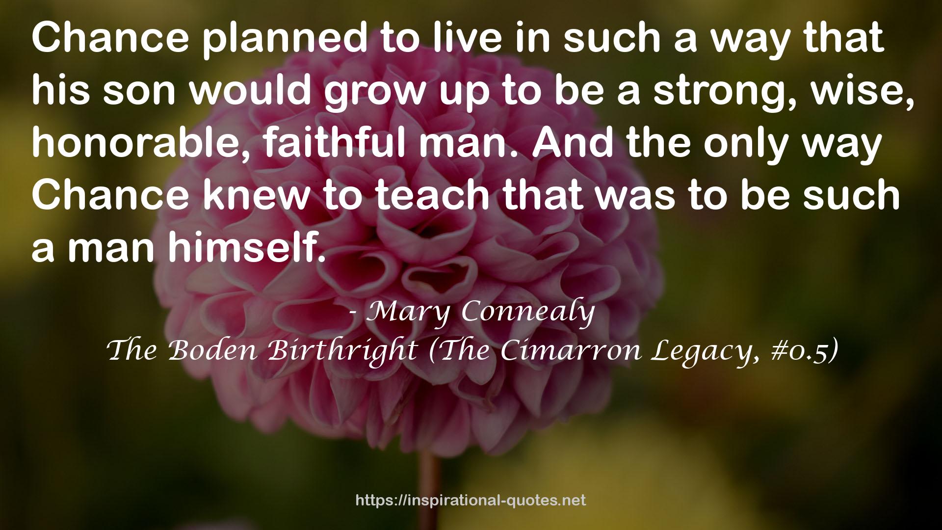 The Boden Birthright (The Cimarron Legacy, #0.5) QUOTES