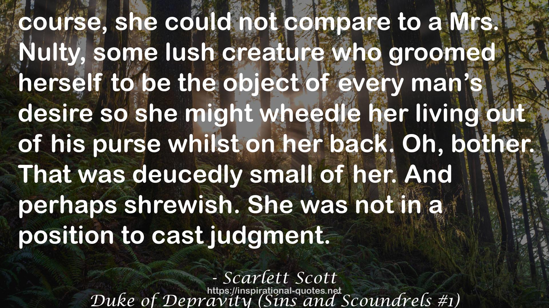 Duke of Depravity (Sins and Scoundrels #1) QUOTES