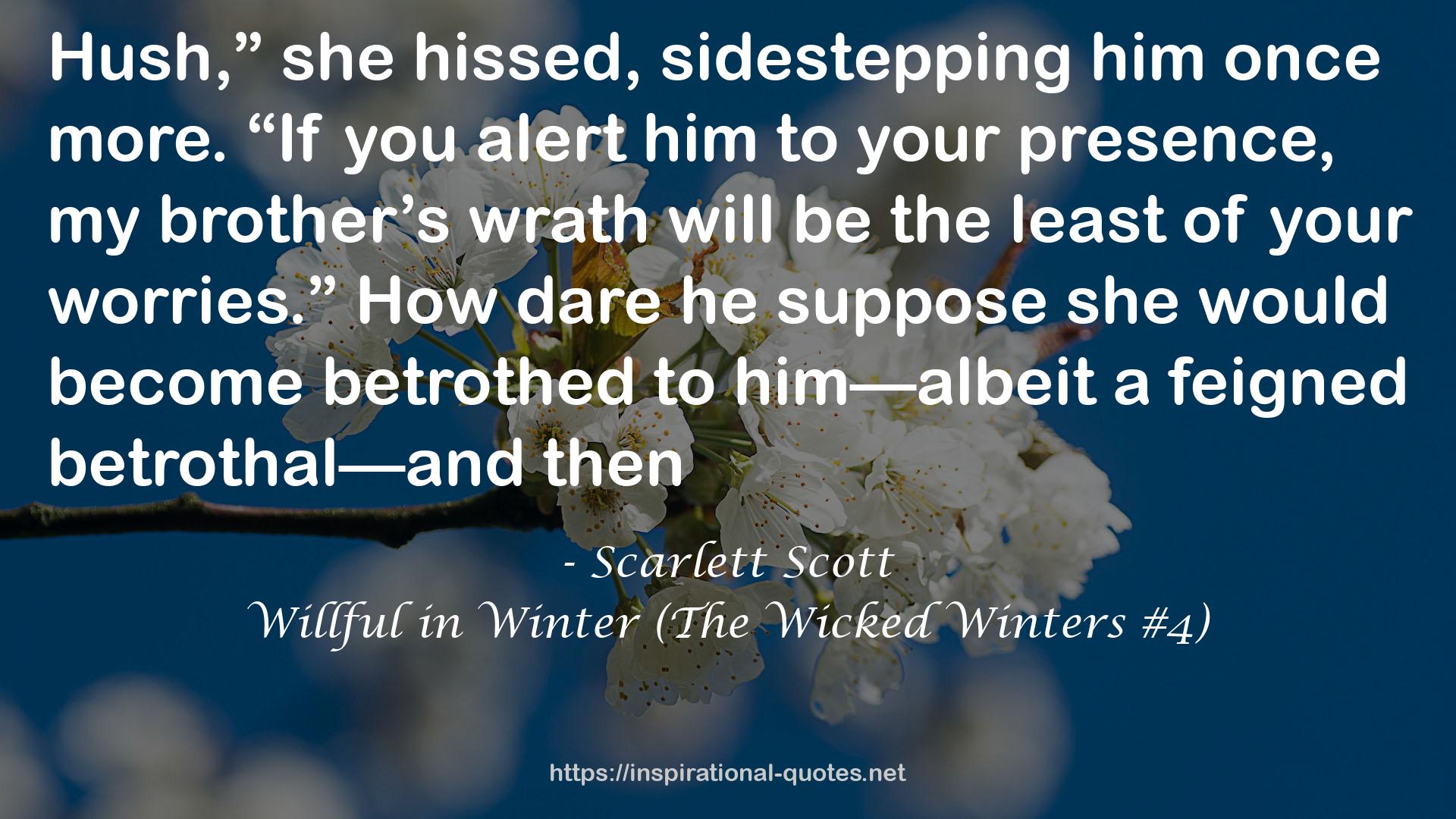 Willful in Winter (The Wicked Winters #4) QUOTES