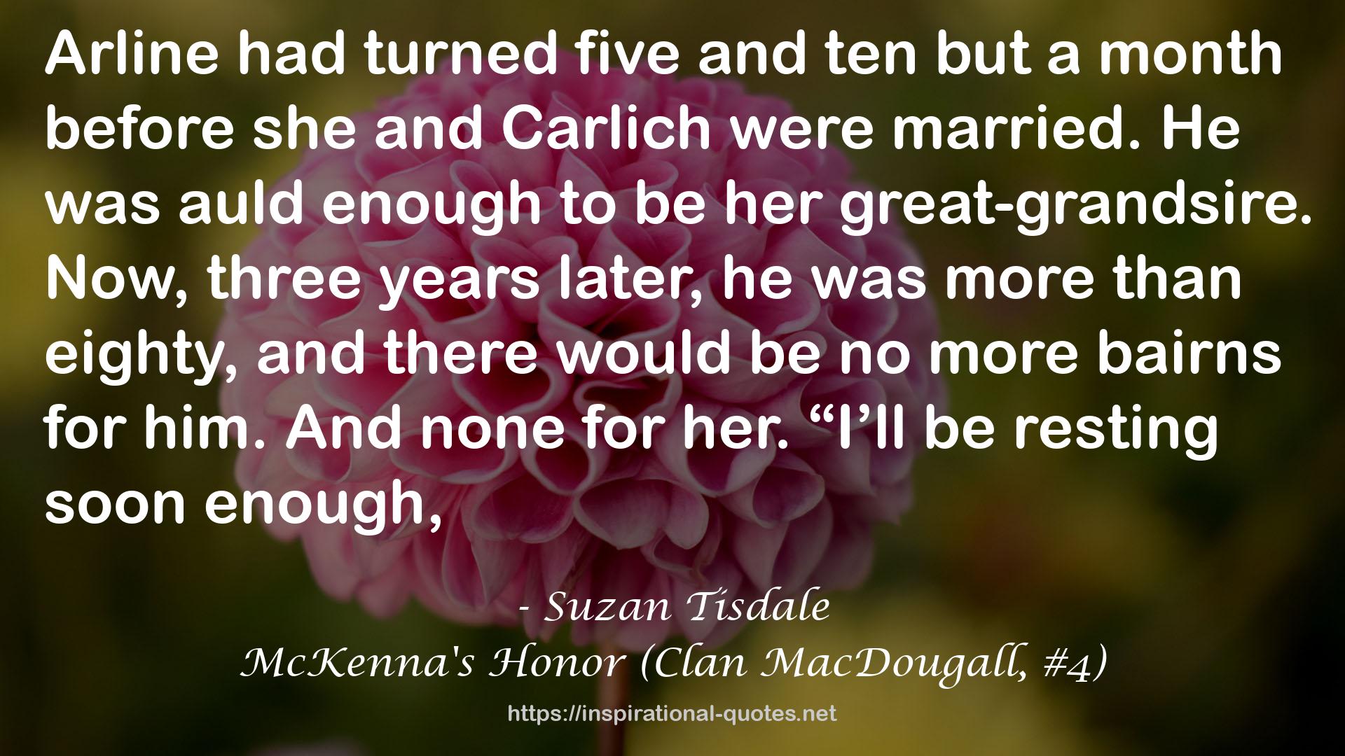 McKenna's Honor (Clan MacDougall, #4) QUOTES