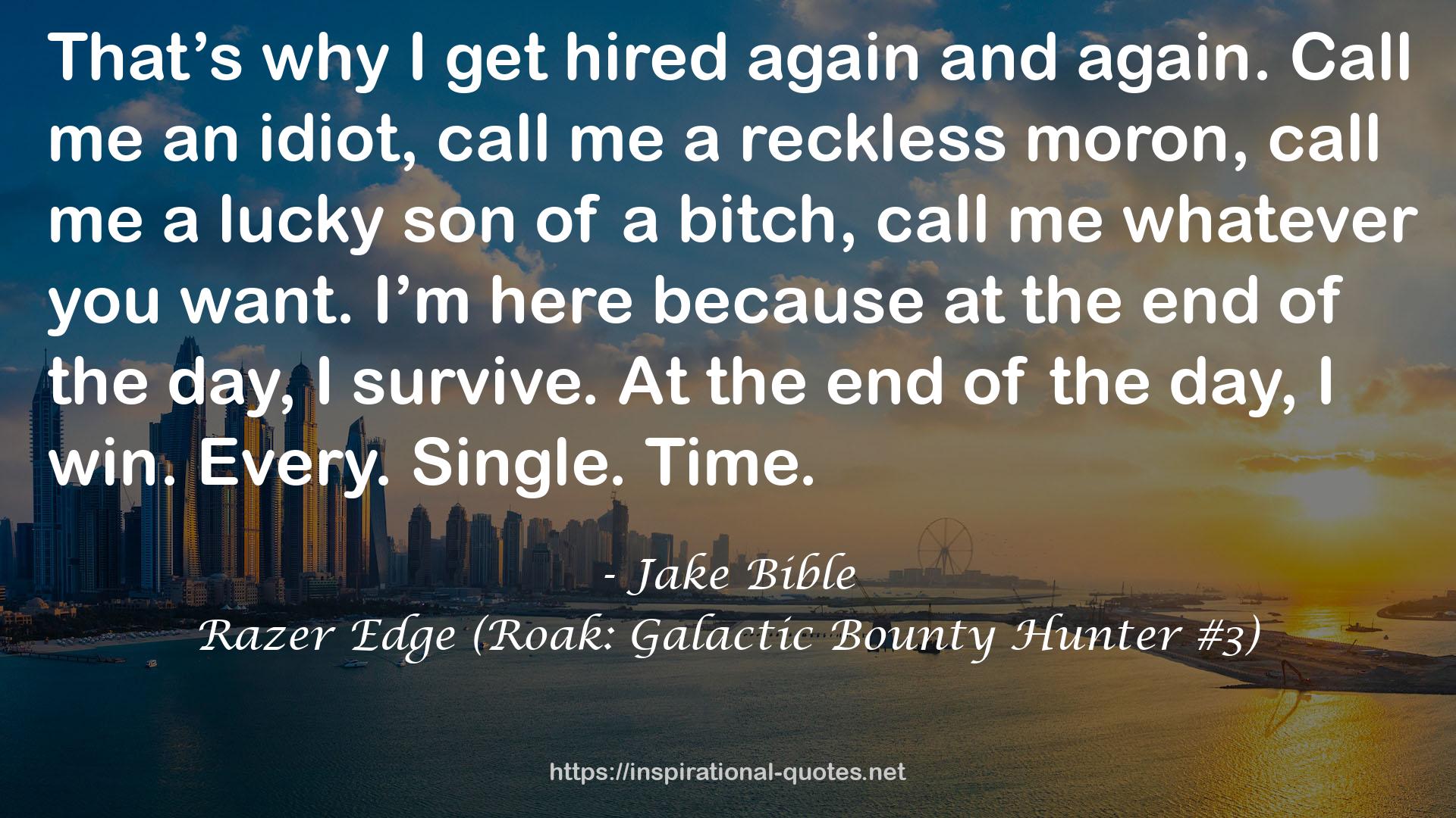 Razer Edge (Roak: Galactic Bounty Hunter #3) QUOTES