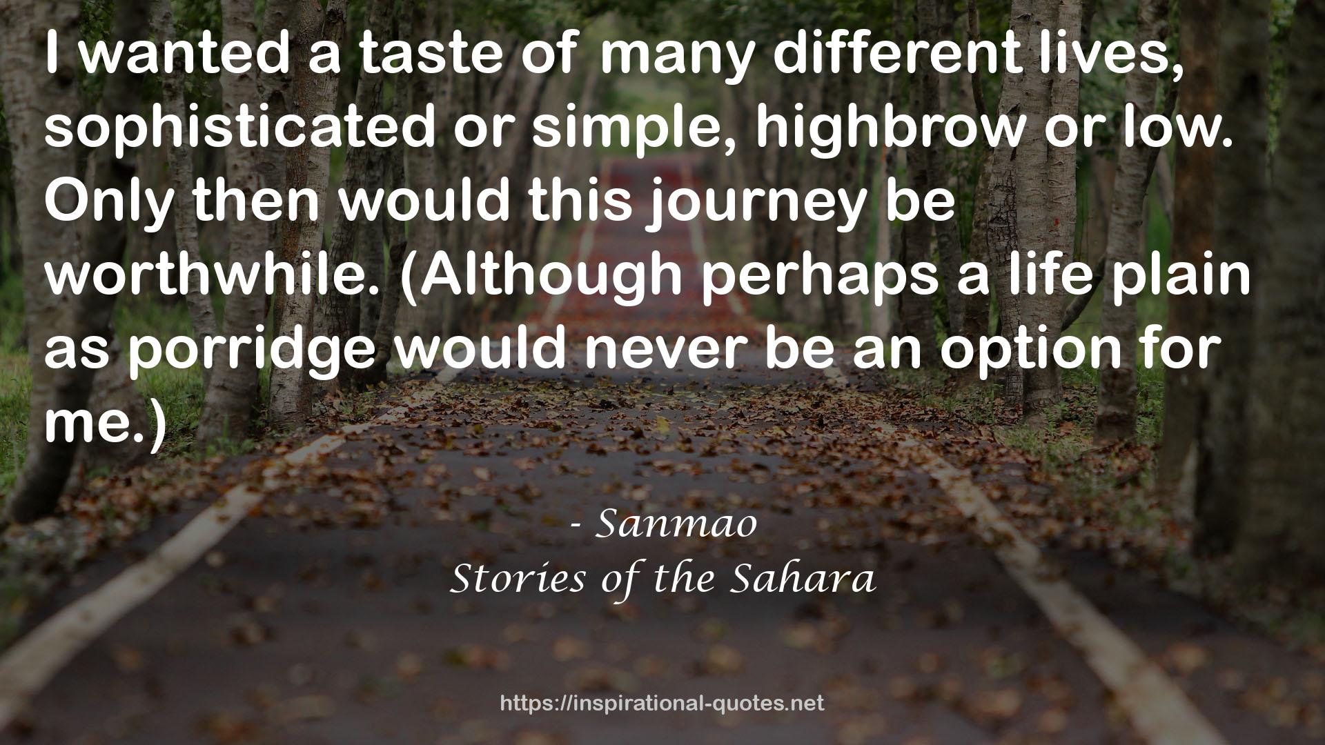 Stories of the Sahara QUOTES