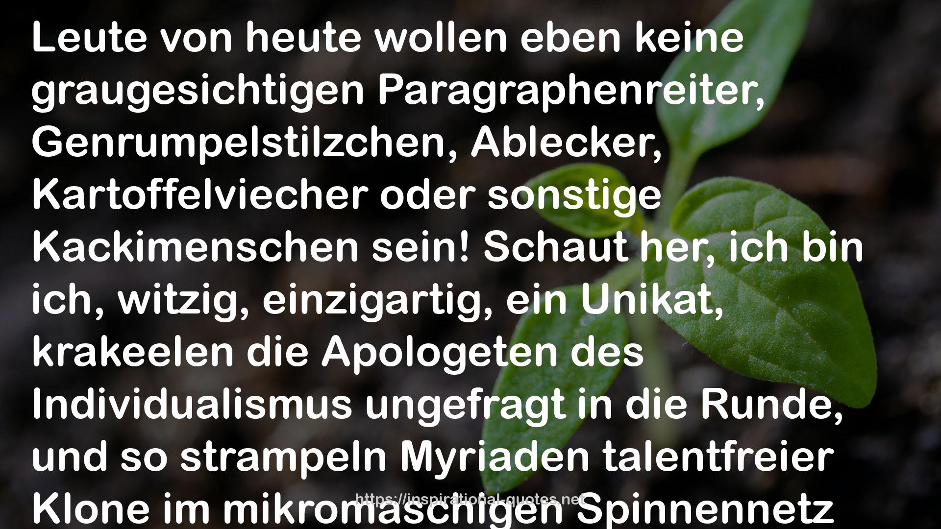 Das Strunk-Prinzip QUOTES