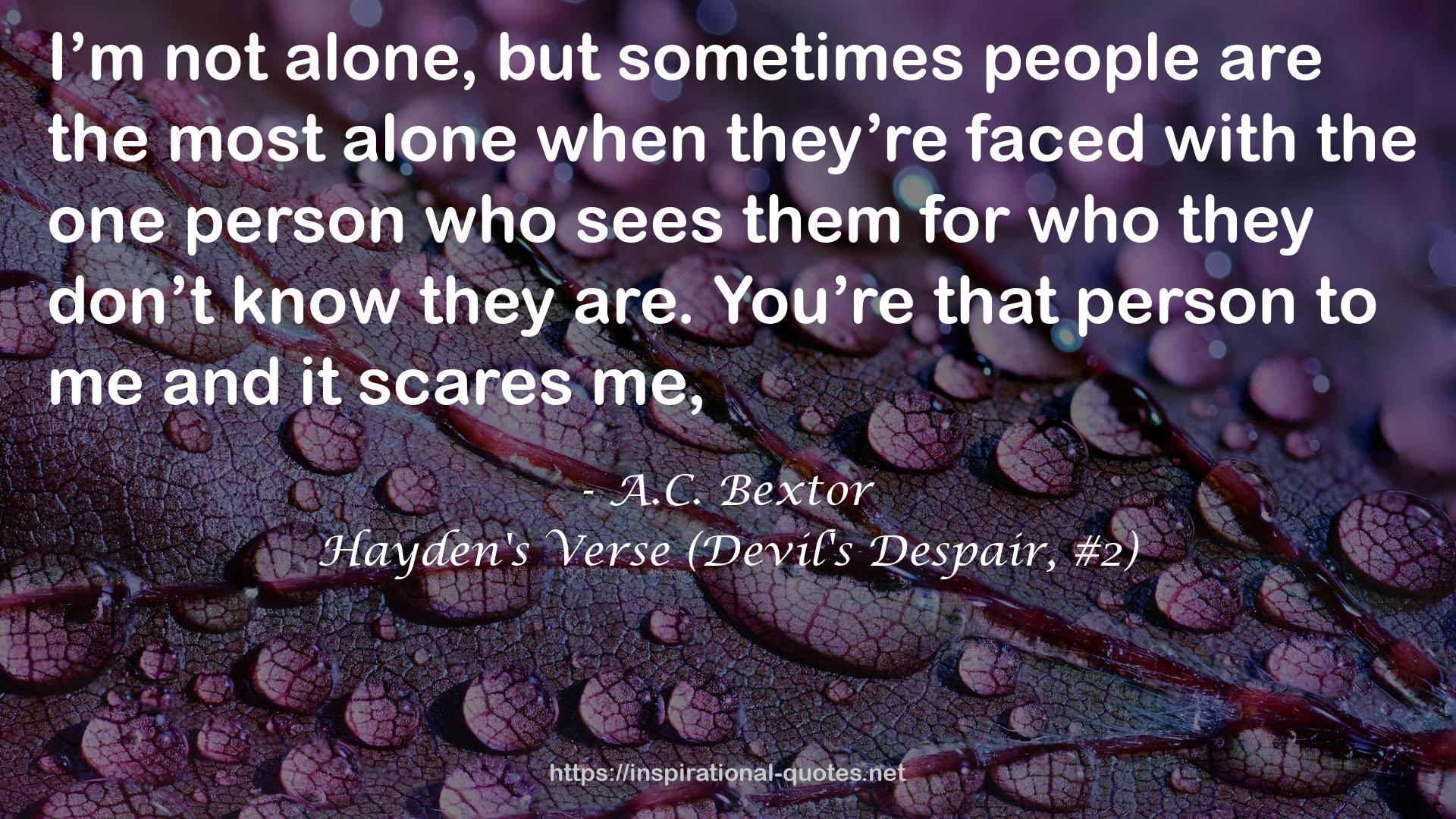 Hayden's Verse (Devil's Despair, #2) QUOTES