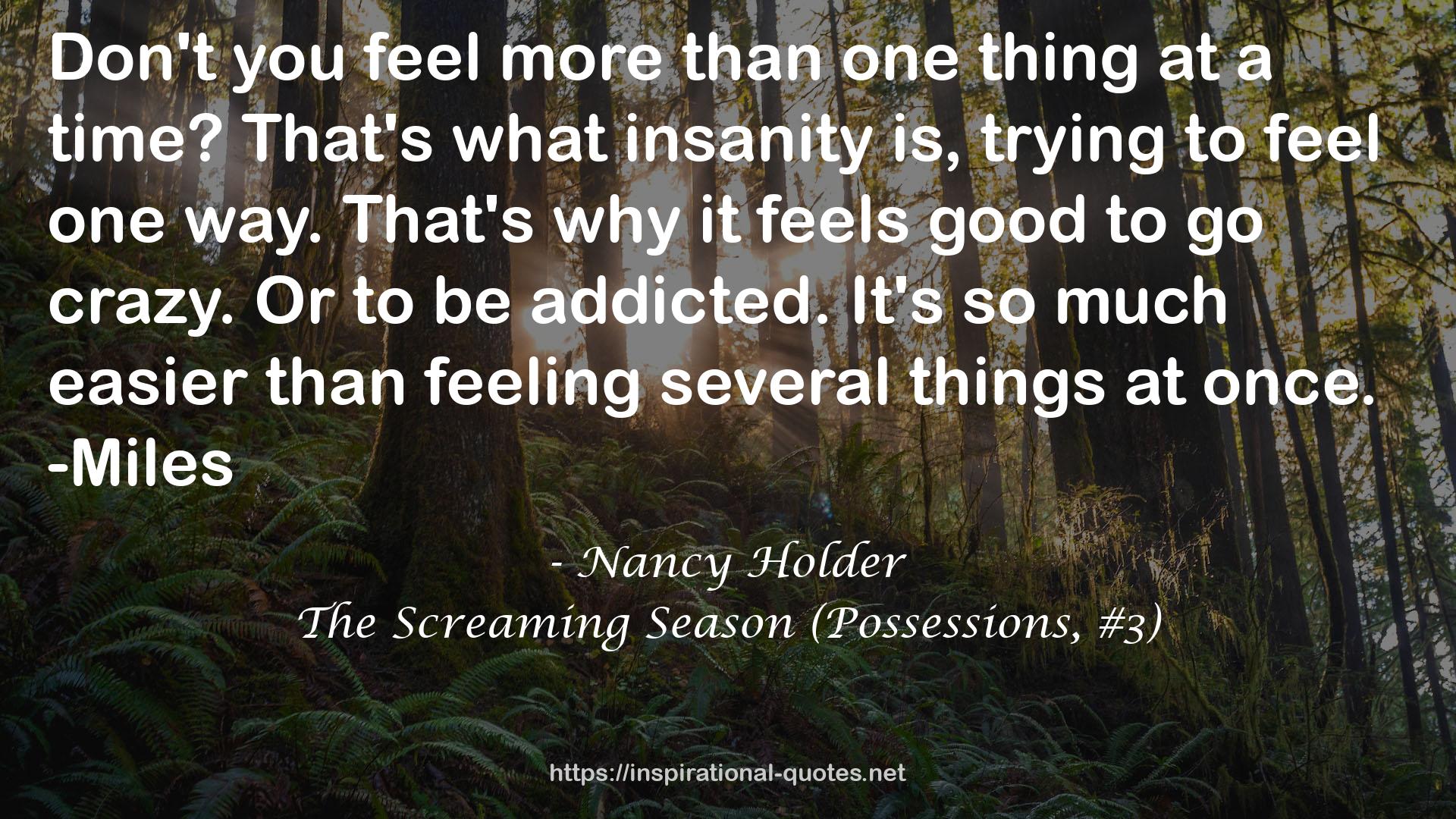 The Screaming Season (Possessions, #3) QUOTES