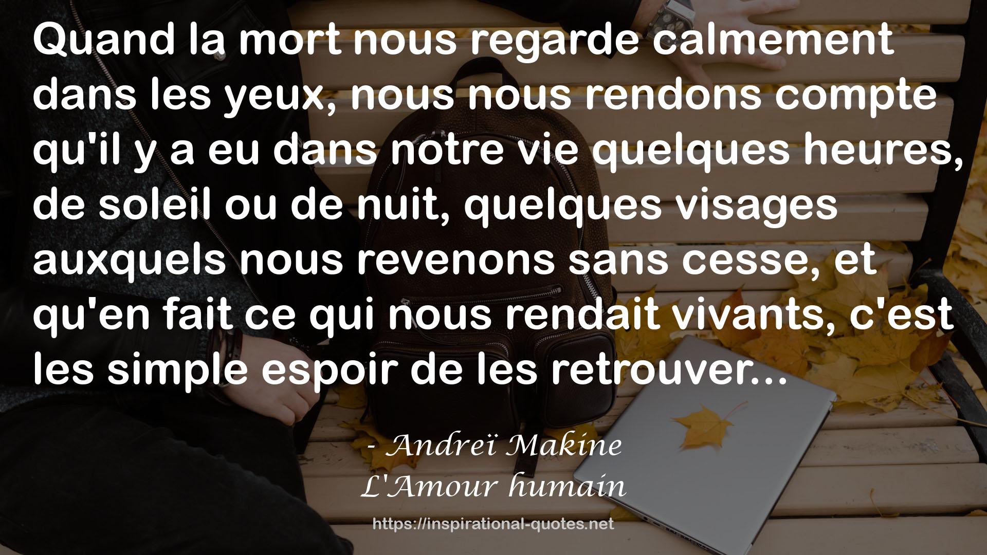 L'Amour humain QUOTES